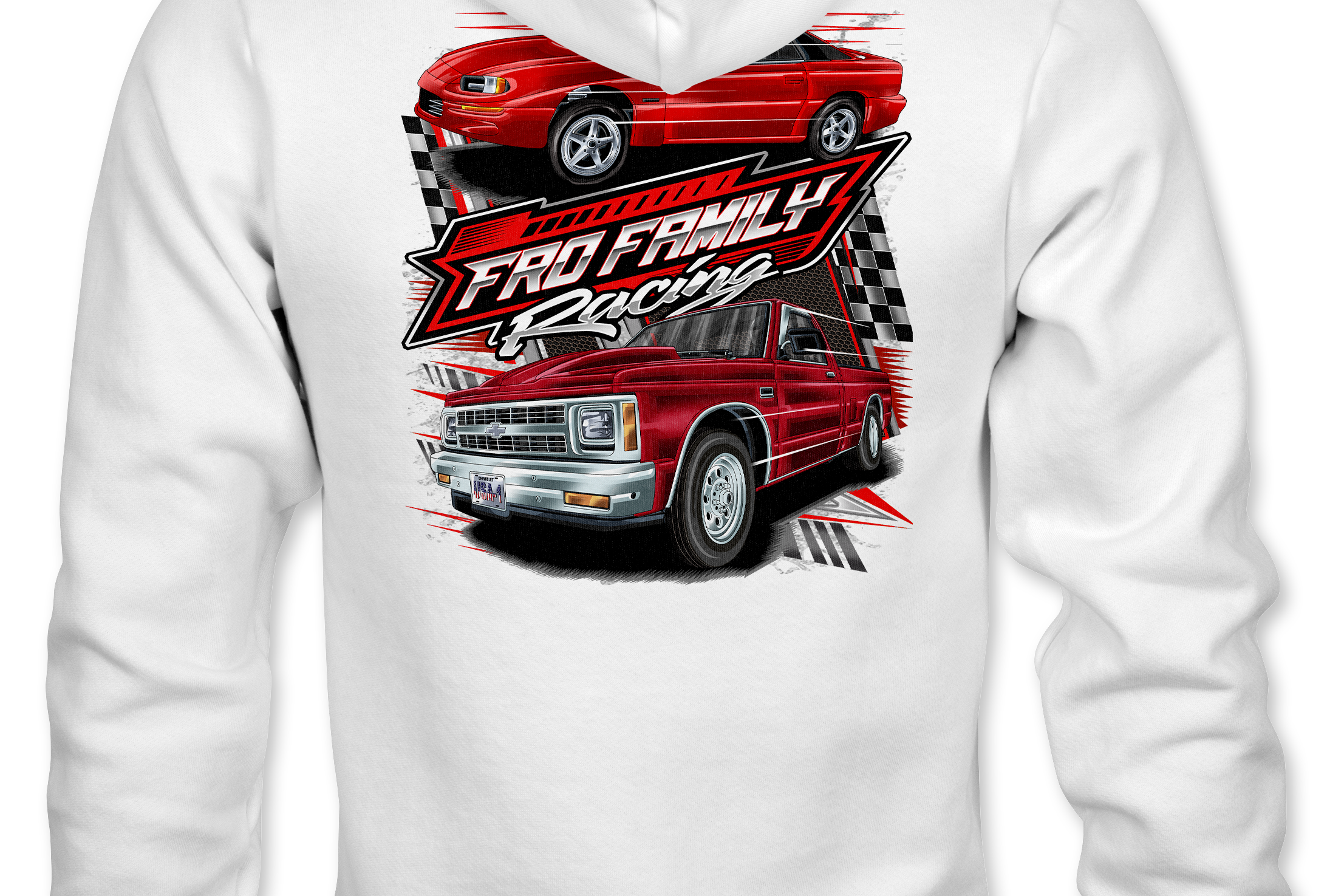 Fro Family Racing Hoodies Black Acid Apparel