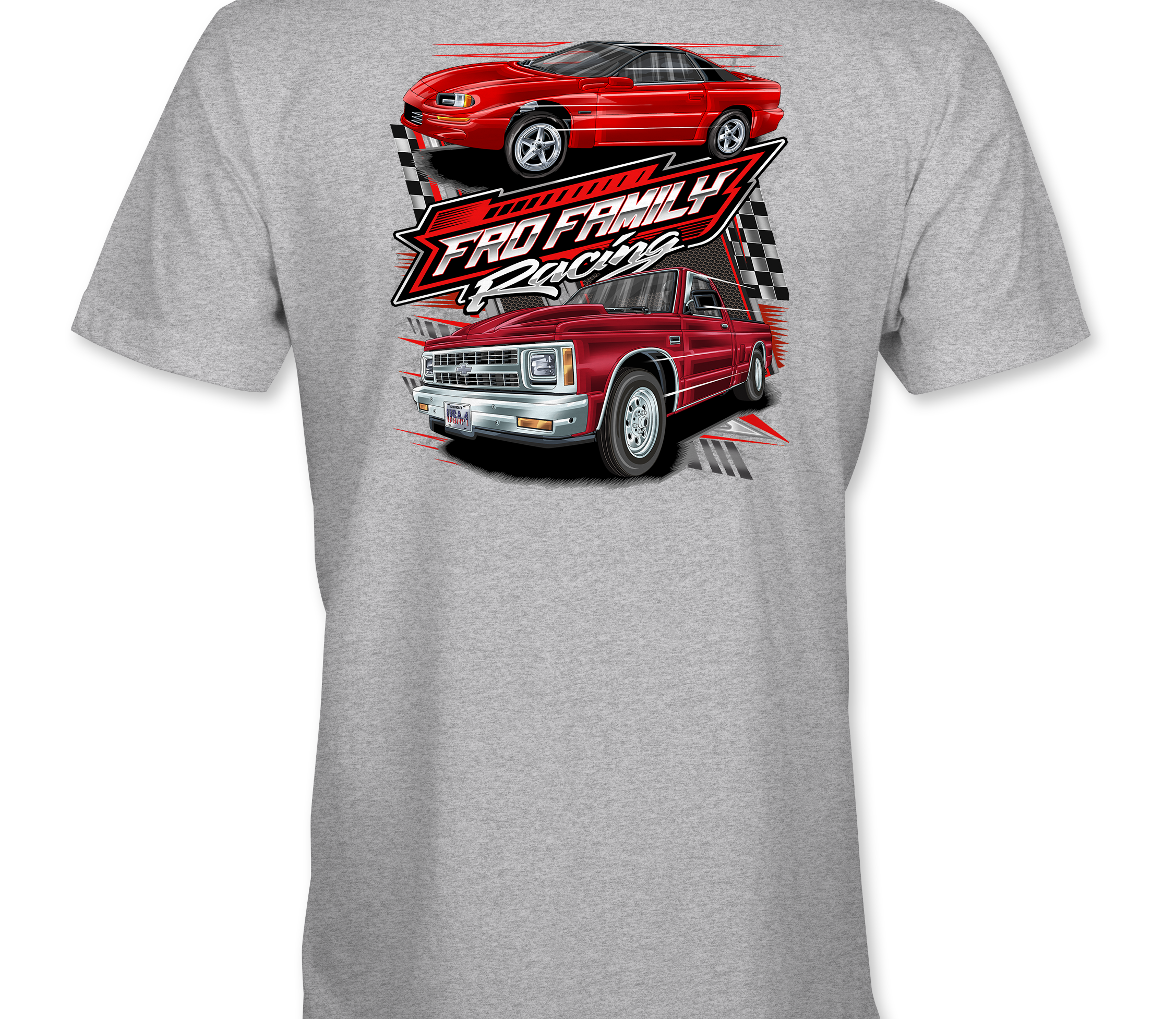 Fro Family Racing T-Shirts Black Acid Apparel