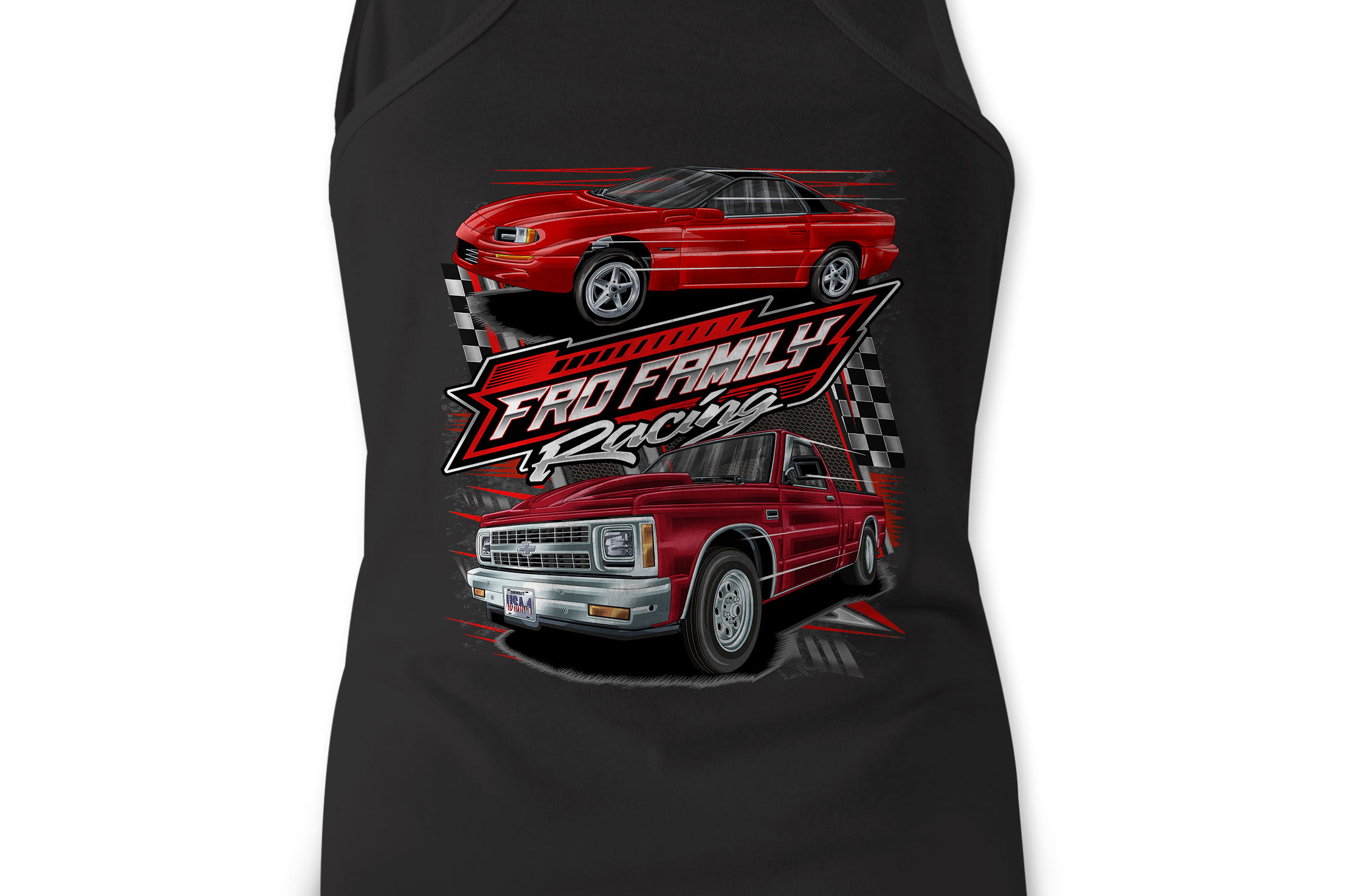 Fro Family Racing Women's Tanks Black Acid Apparel