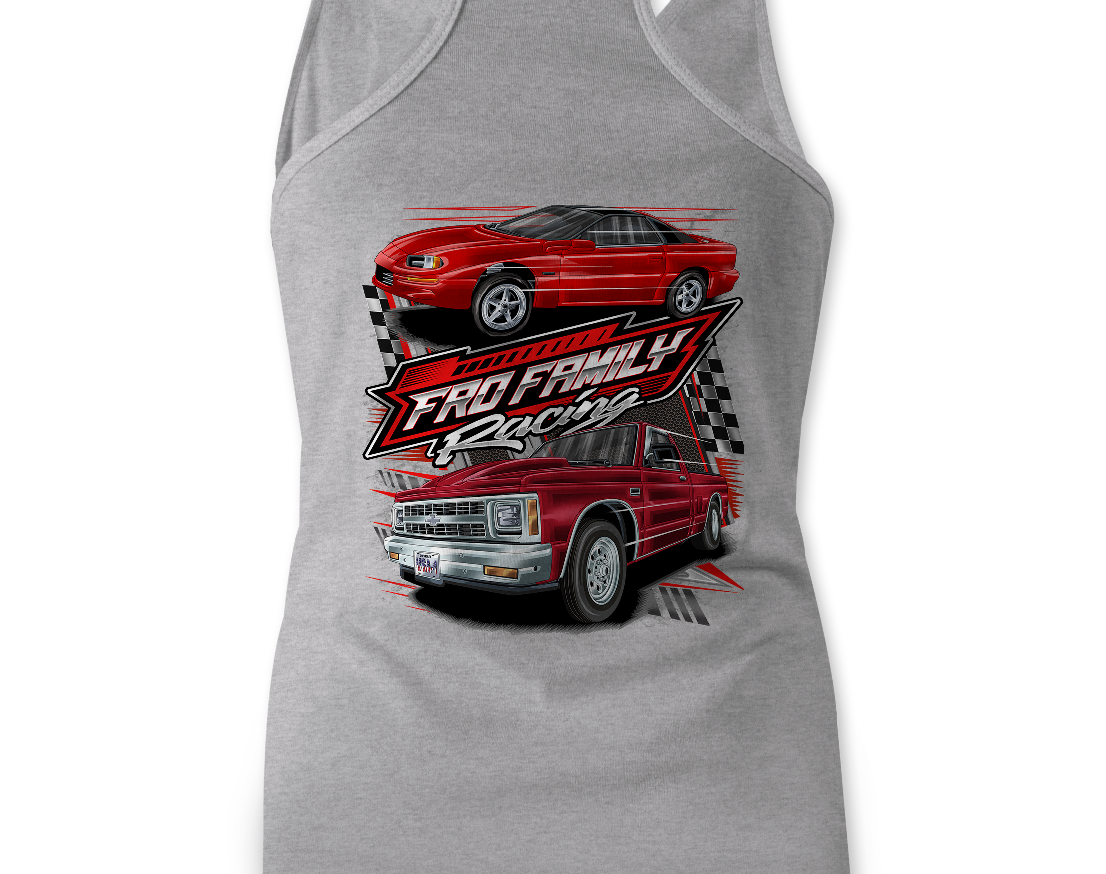 Fro Family Racing Women's Tanks Black Acid Apparel
