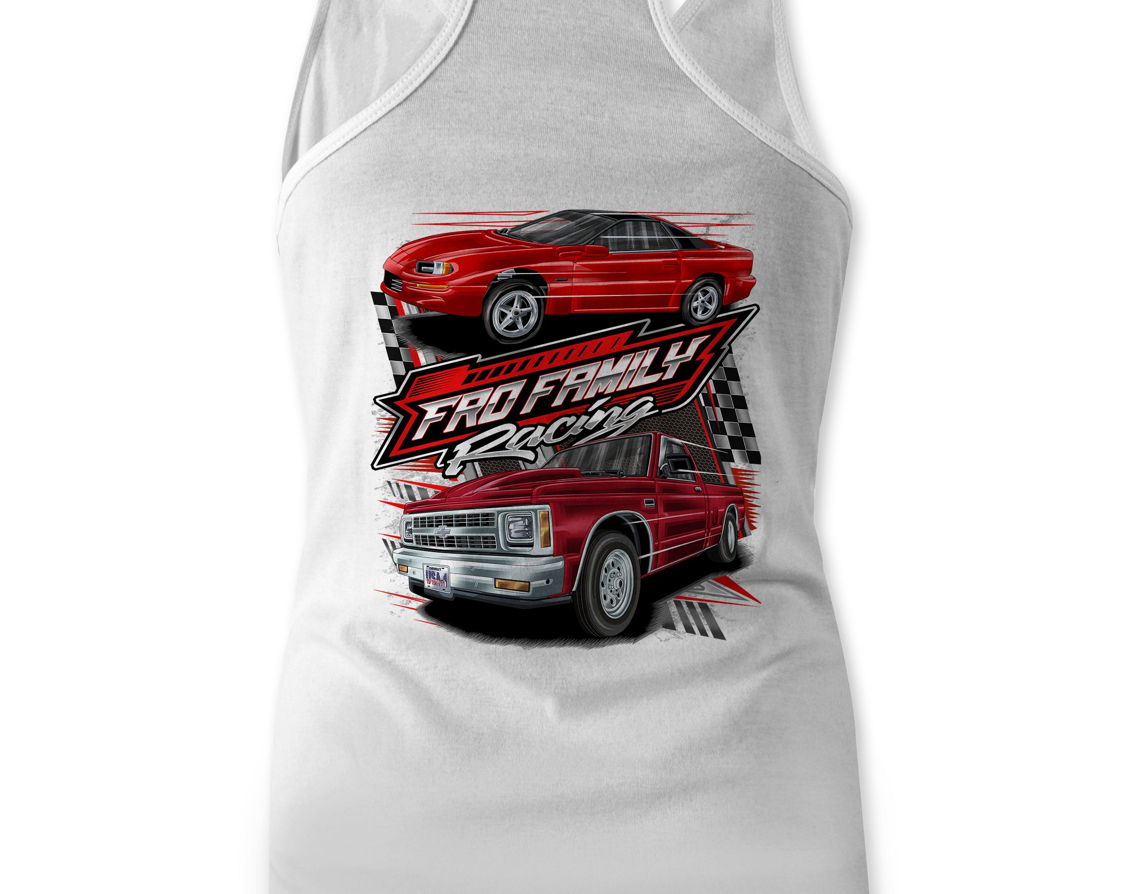 Fro Family Racing Women's Tanks Black Acid Apparel