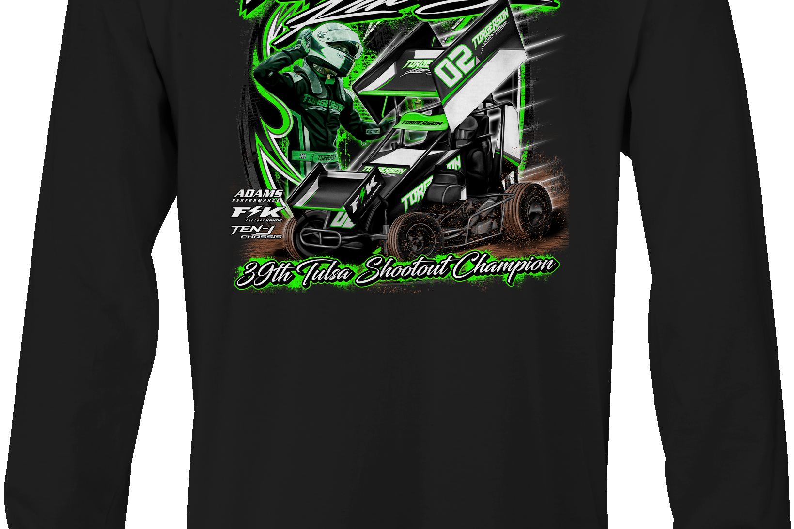 Ashton Torgerson Tulsa Shootout 2024 Long Sleeves Black Acid Apparel