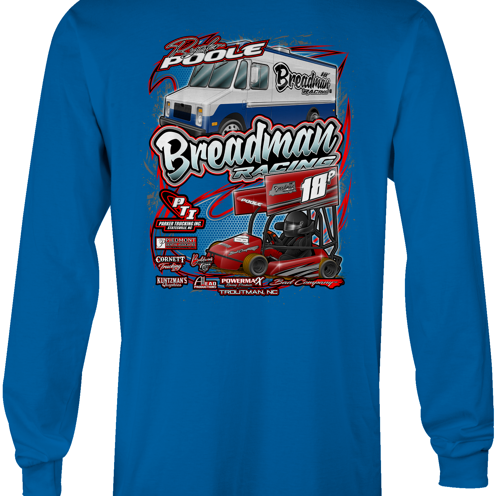 Breadman Racing Long Sleeves Black Acid Apparel