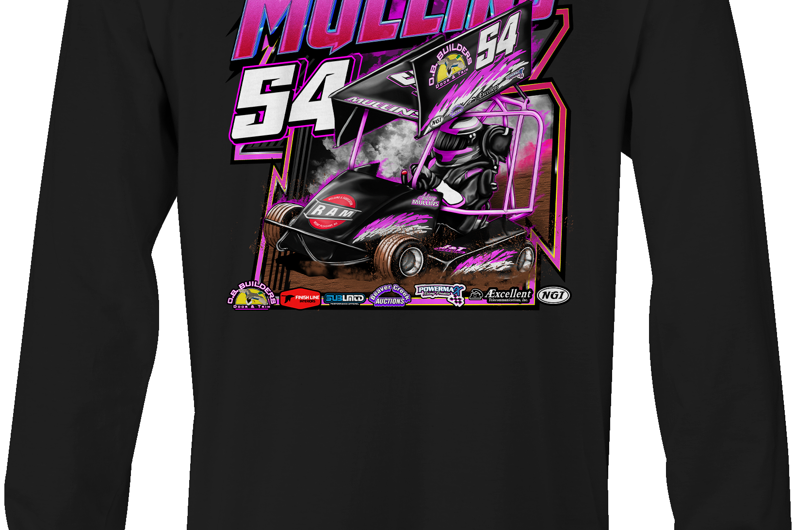 Aubrey Mullins Long Sleeves Black Acid Apparel