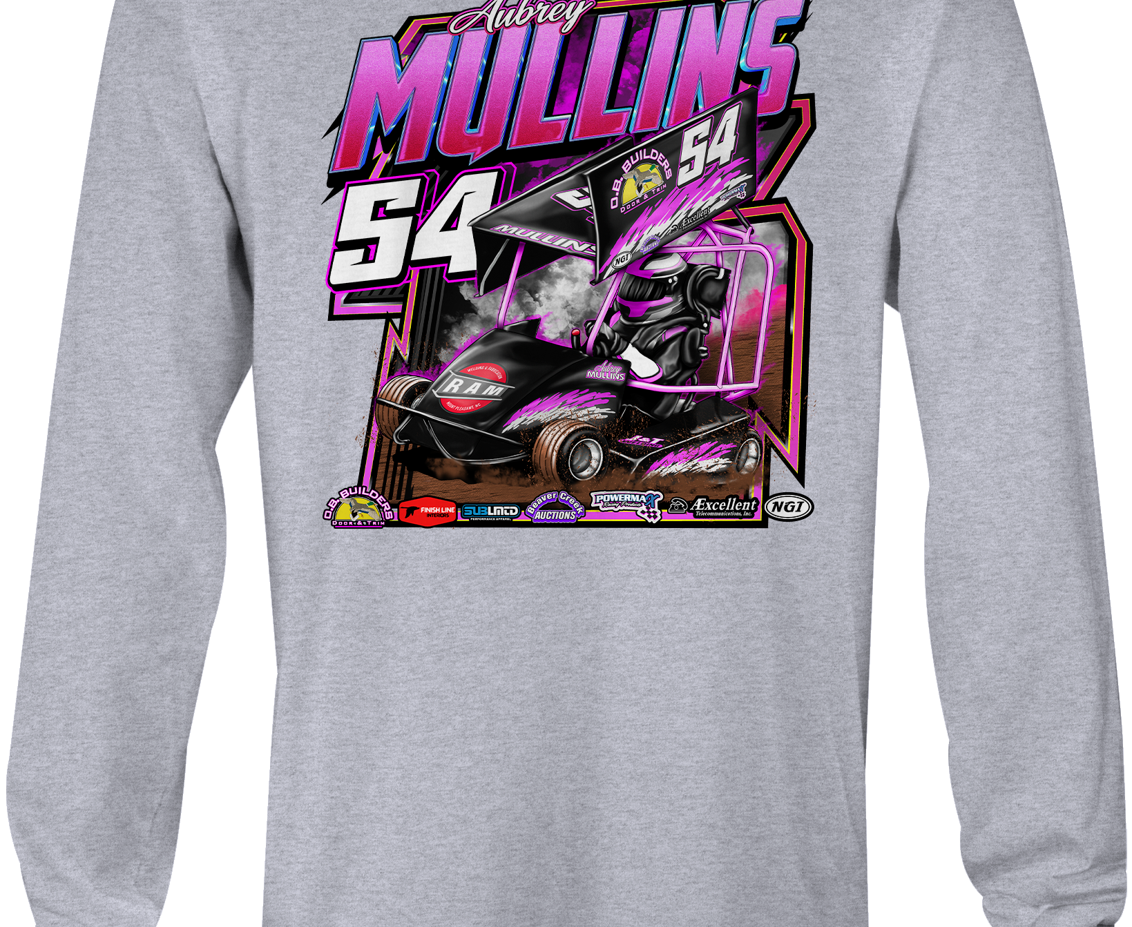 Aubrey Mullins Long Sleeves Black Acid Apparel