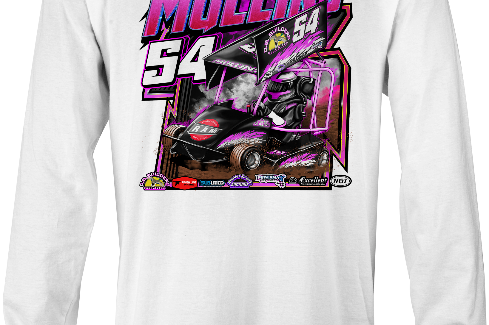 Aubrey Mullins Long Sleeves Black Acid Apparel