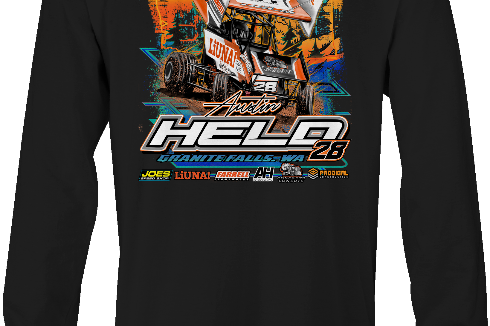 Austin Held Long Sleeves Black Acid Apparel