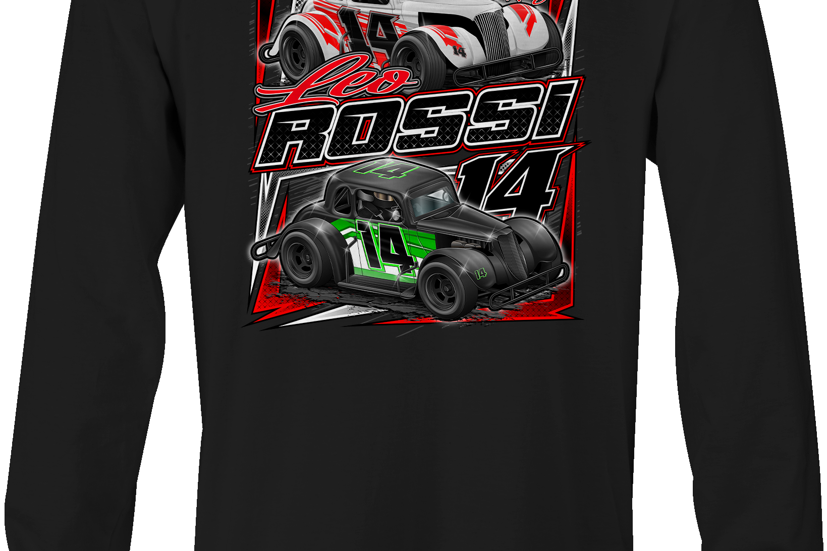 Leo Rossi Long Sleeves Black Acid Apparel