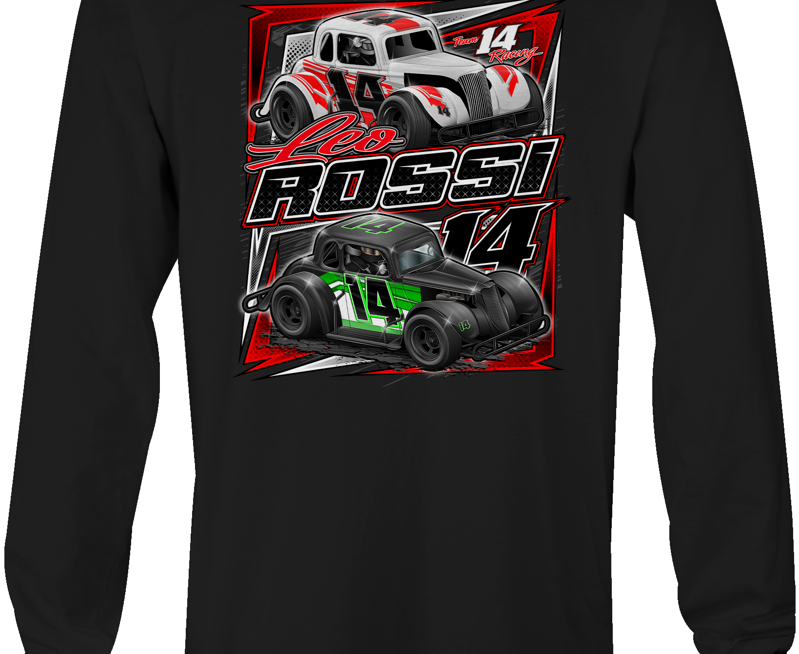 Leo Rossi Long Sleeves Black Acid Apparel