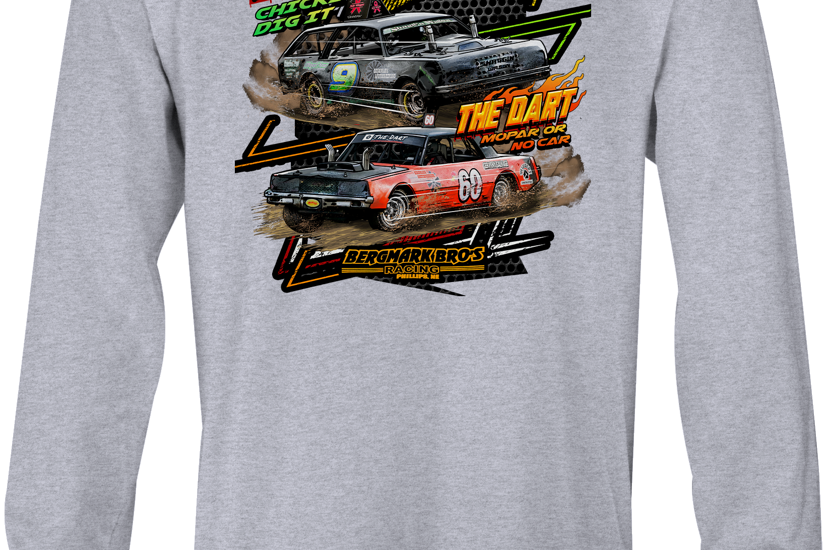 Bergmark Bro's Racing Long Sleeves Black Acid Apparel