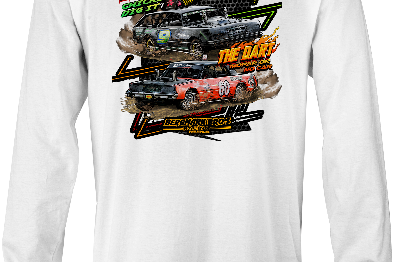 Bergmark Bro's Racing Long Sleeves Black Acid Apparel