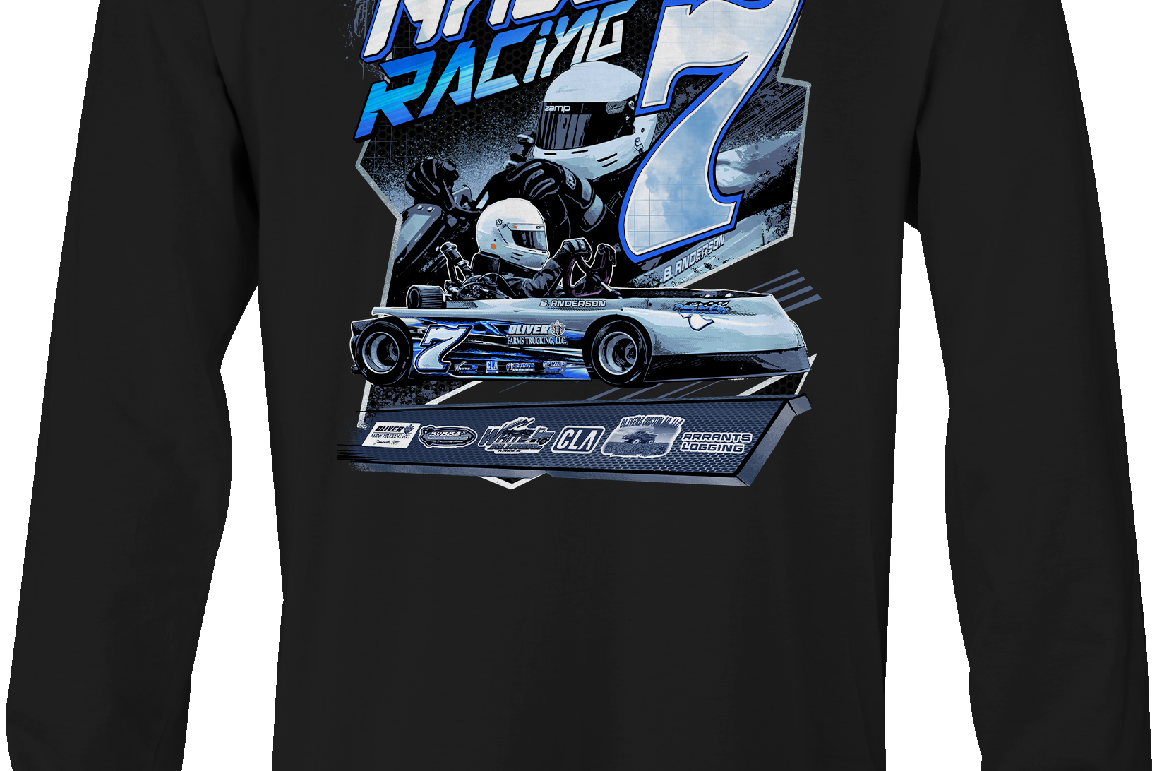 Anderson Racing Long Sleeves Black Acid Apparel