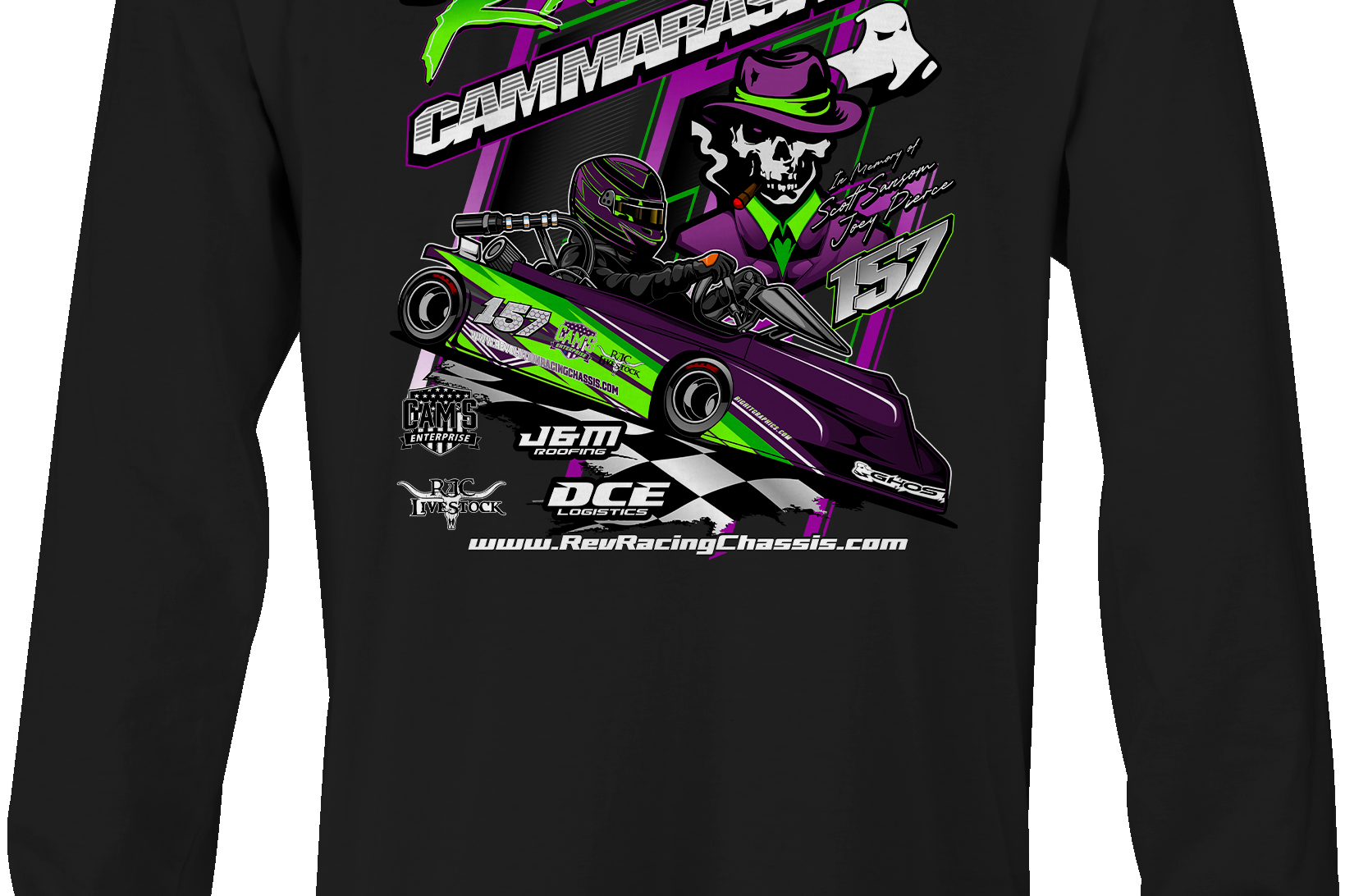 Ralph Cammarasana Long Sleeves Black Acid Apparel