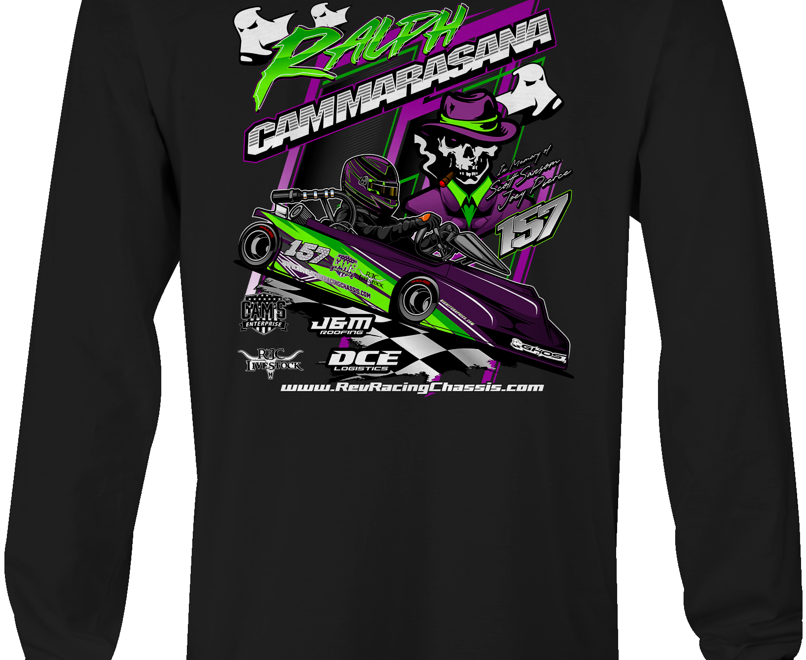 Ralph Cammarasana Long Sleeves Black Acid Apparel