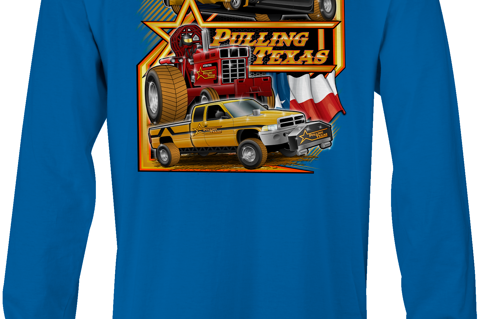 Pulling Texas Long Sleeves Black Acid Apparel