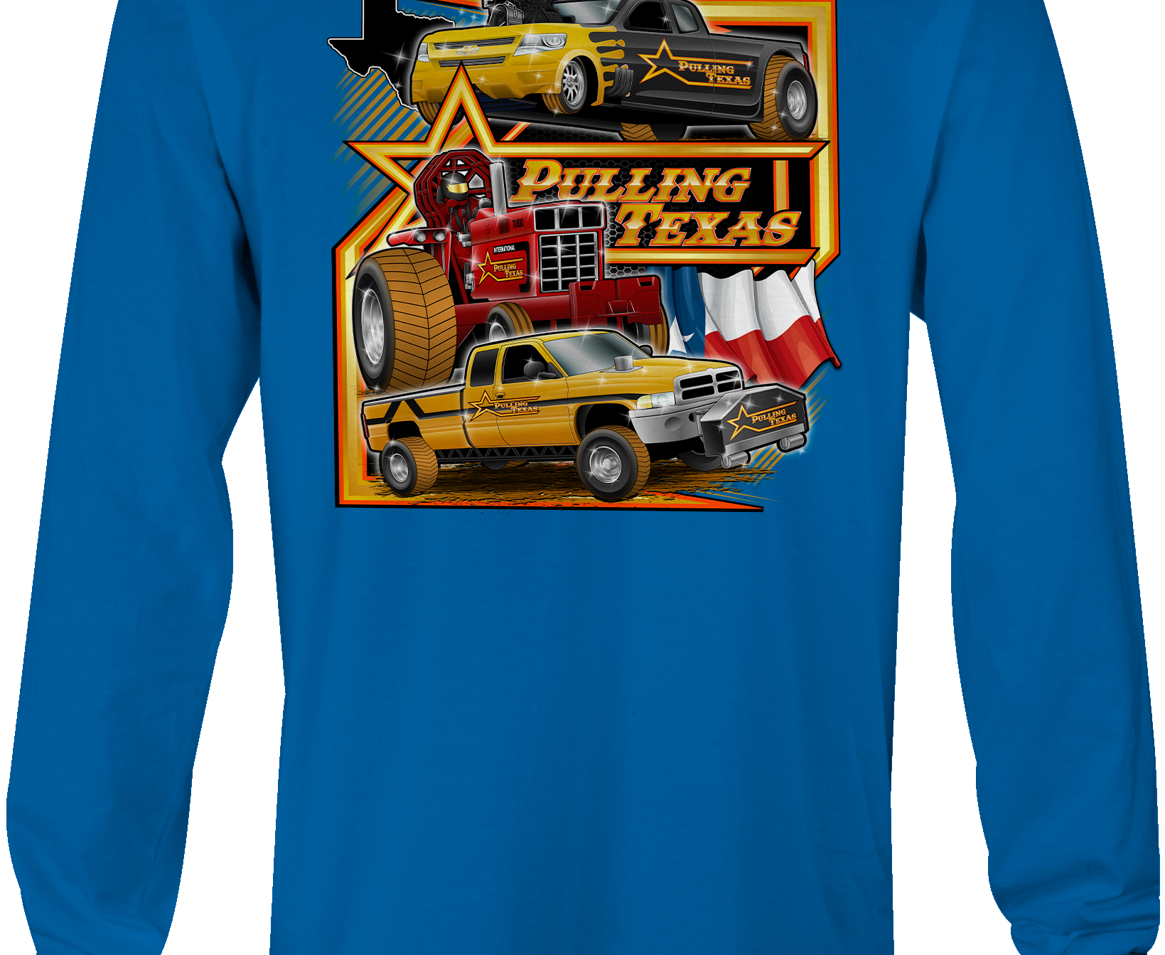 Pulling Texas Long Sleeves Black Acid Apparel