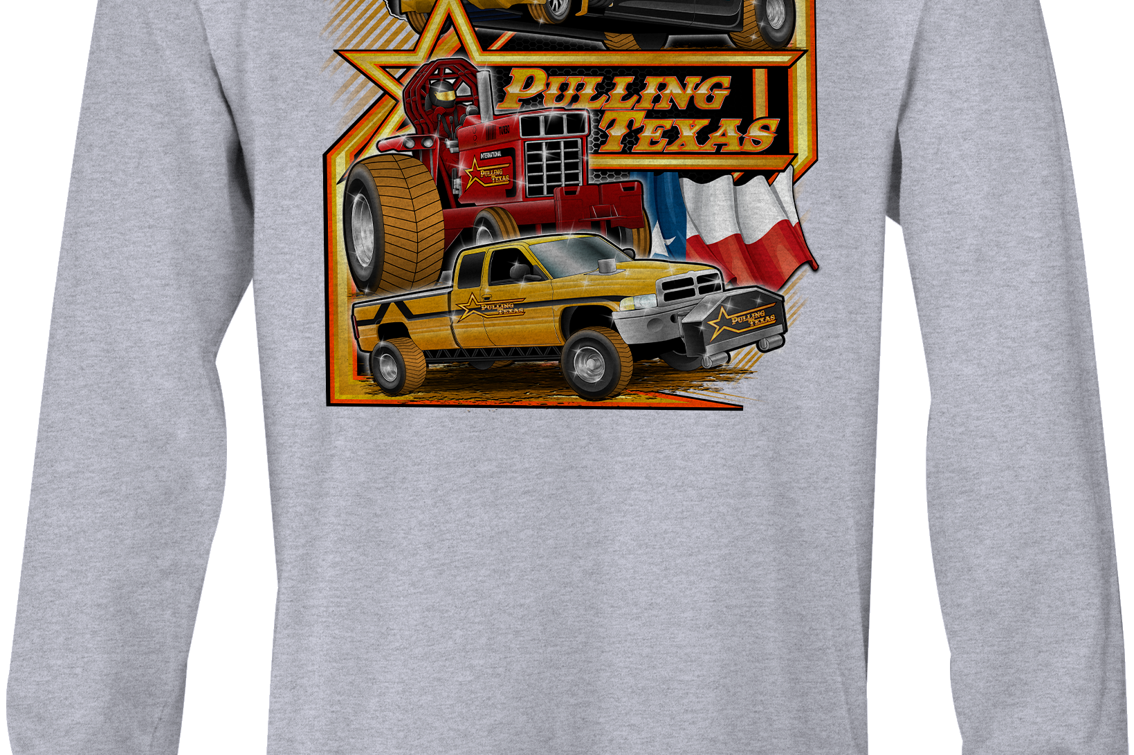 Pulling Texas Long Sleeves Black Acid Apparel
