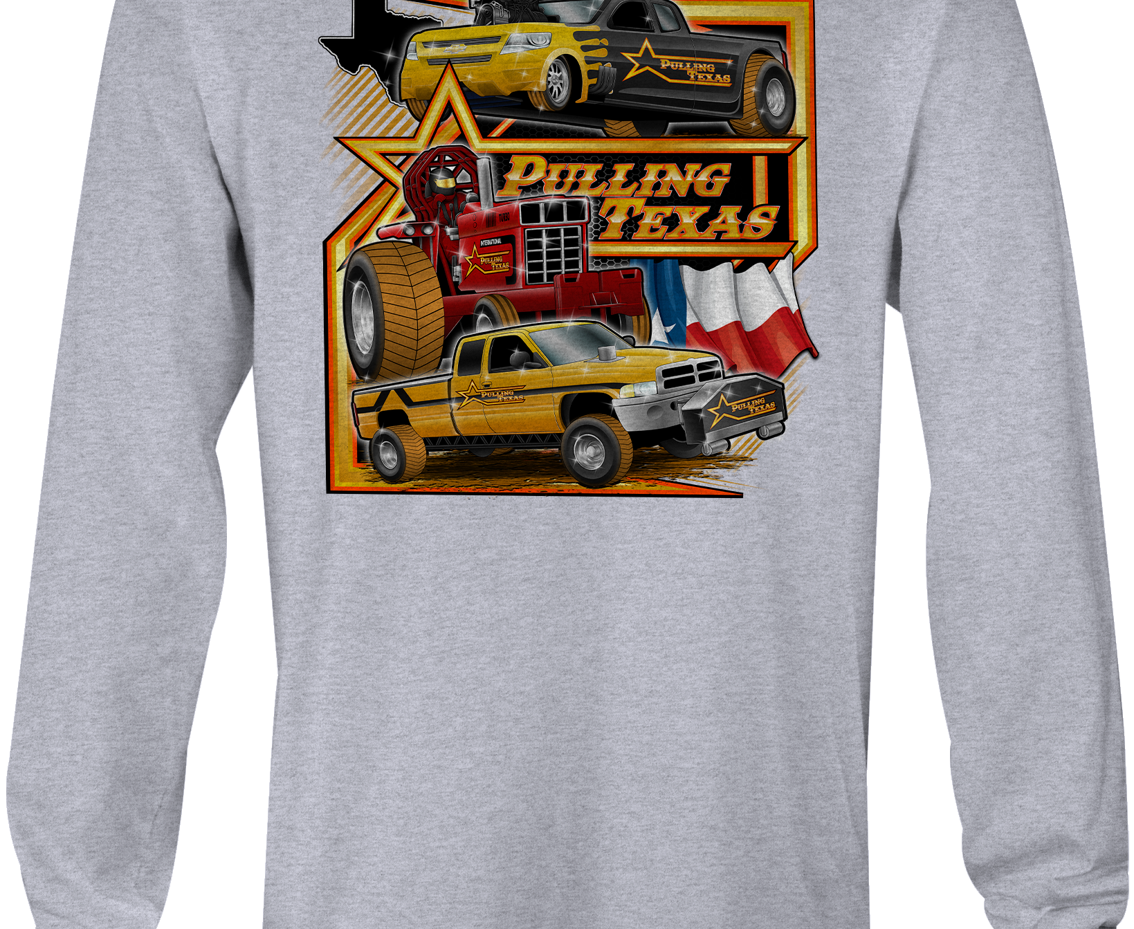 Pulling Texas Long Sleeves Black Acid Apparel
