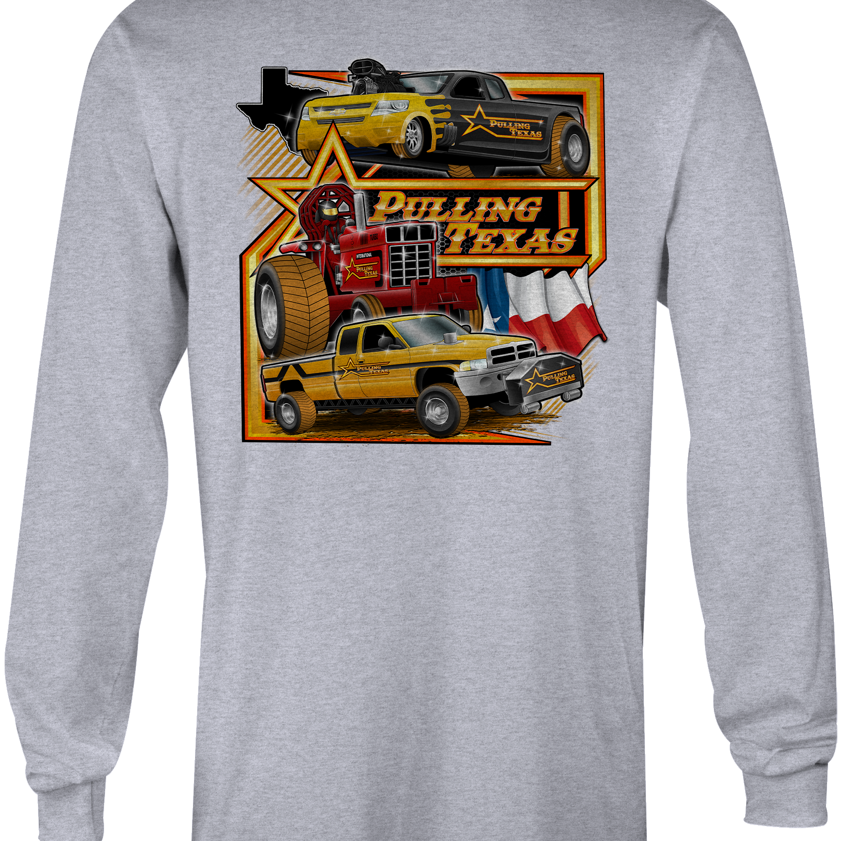 Pulling Texas Long Sleeves Black Acid Apparel