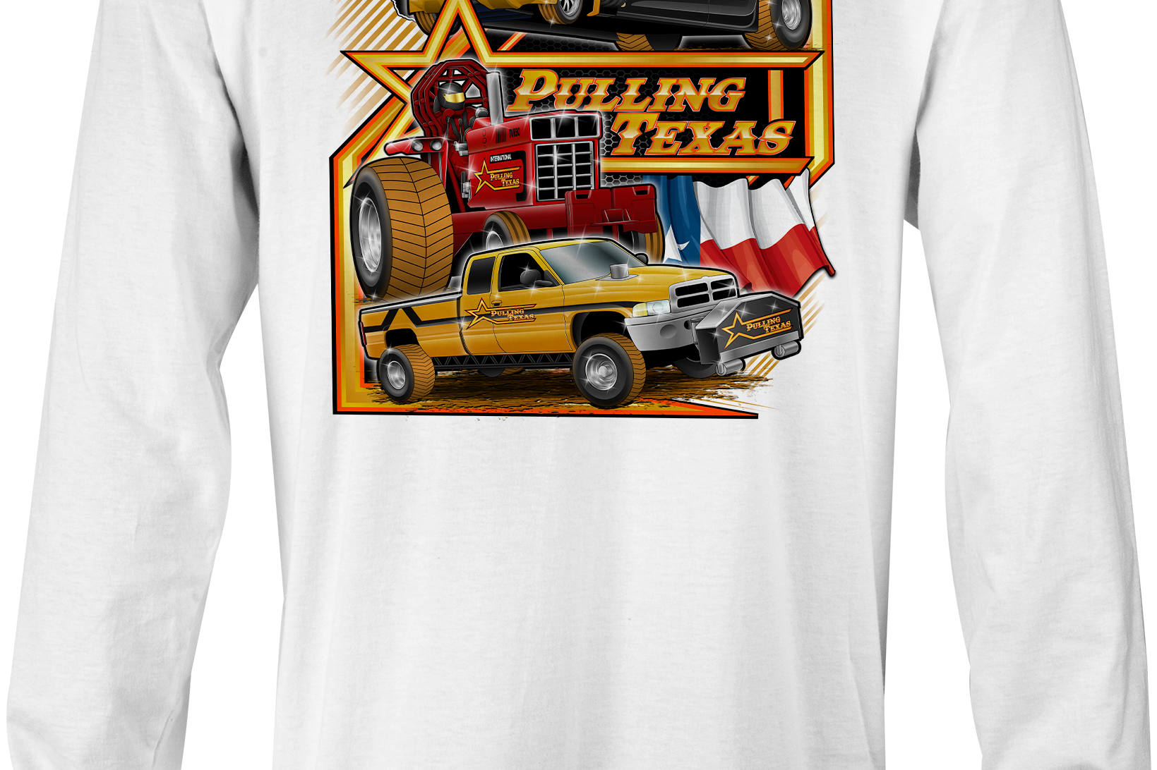Pulling Texas Long Sleeves Black Acid Apparel