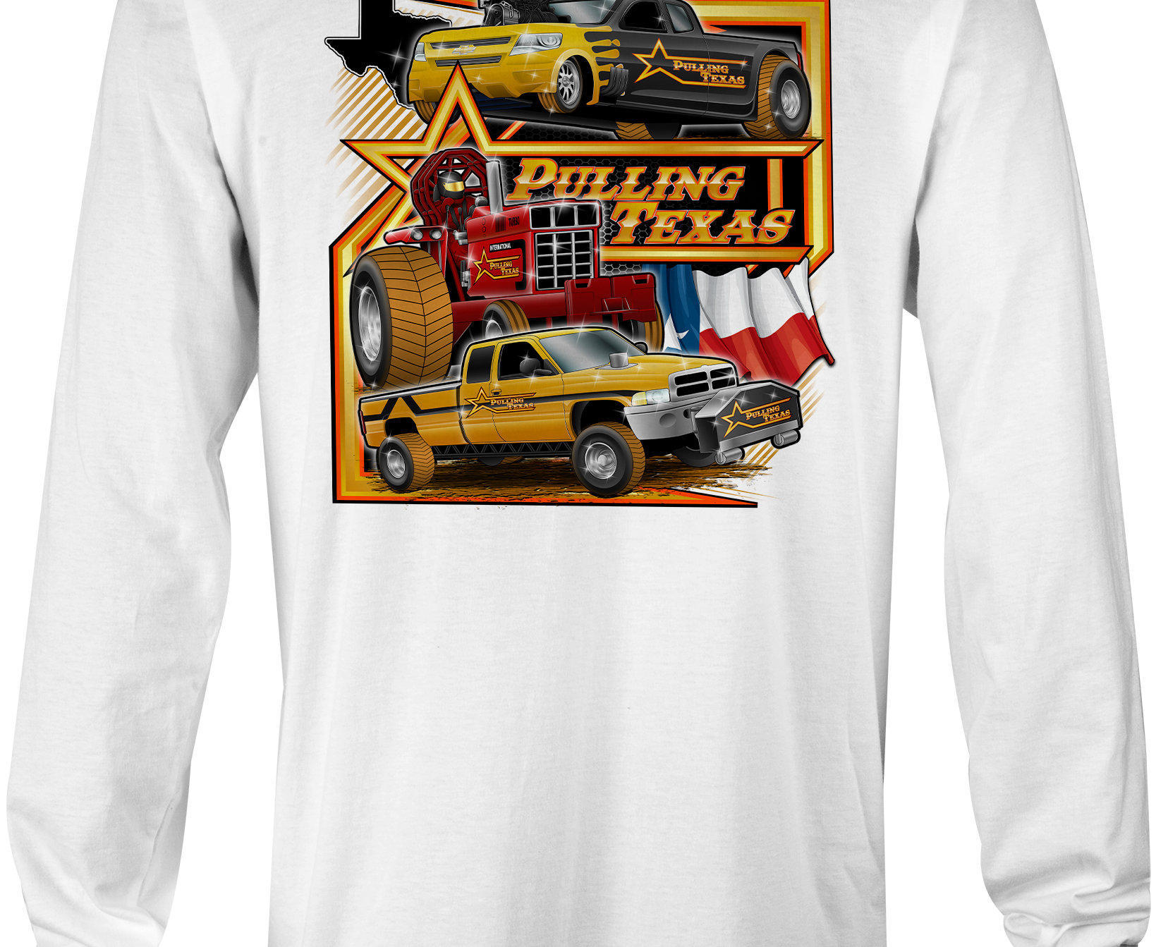 Pulling Texas Long Sleeves Black Acid Apparel