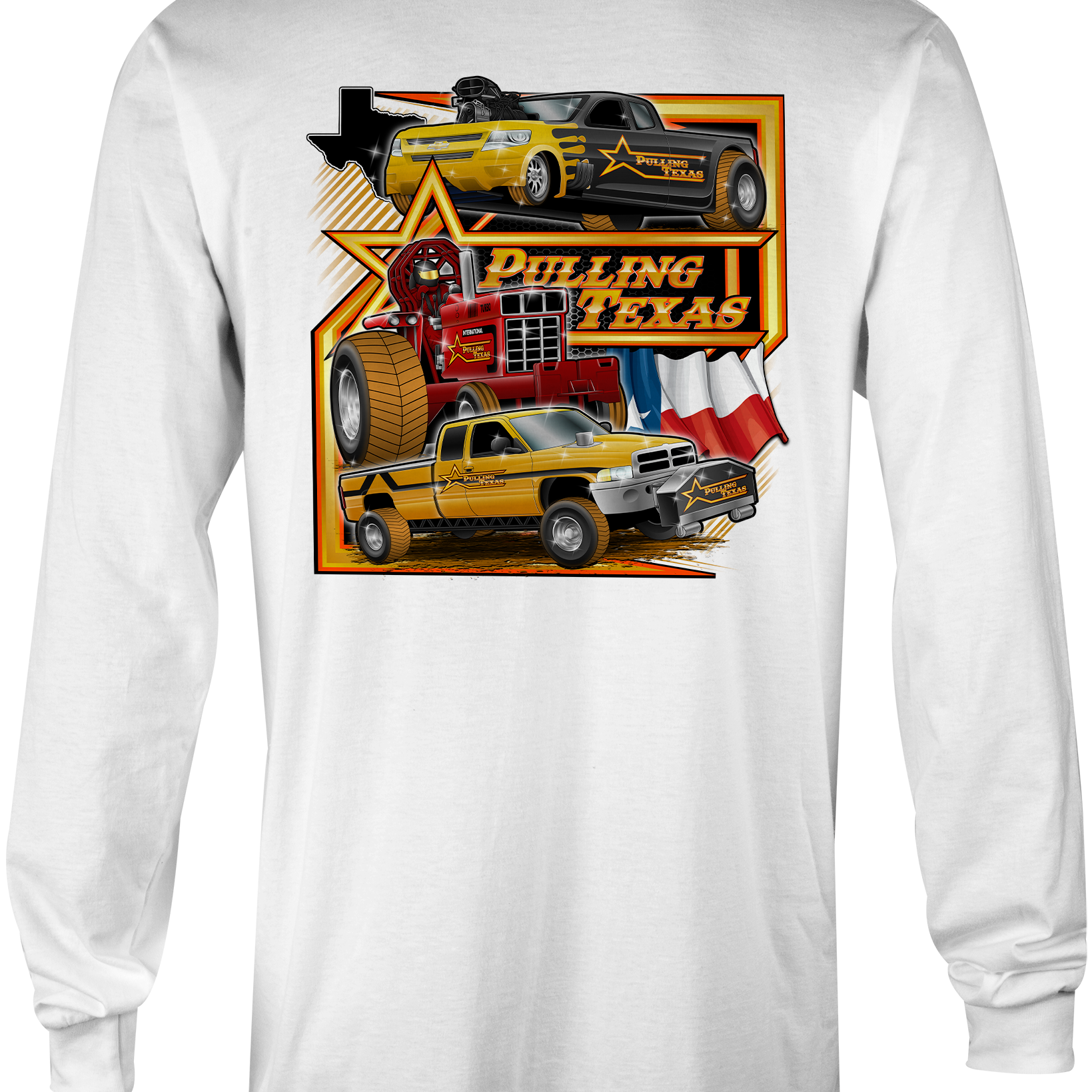 Pulling Texas Long Sleeves Black Acid Apparel