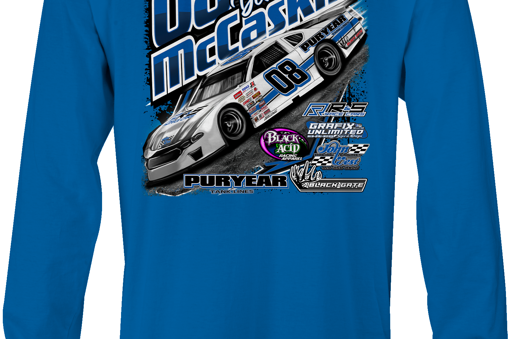 Deac McCaskill Long Sleeves Black Acid Apparel