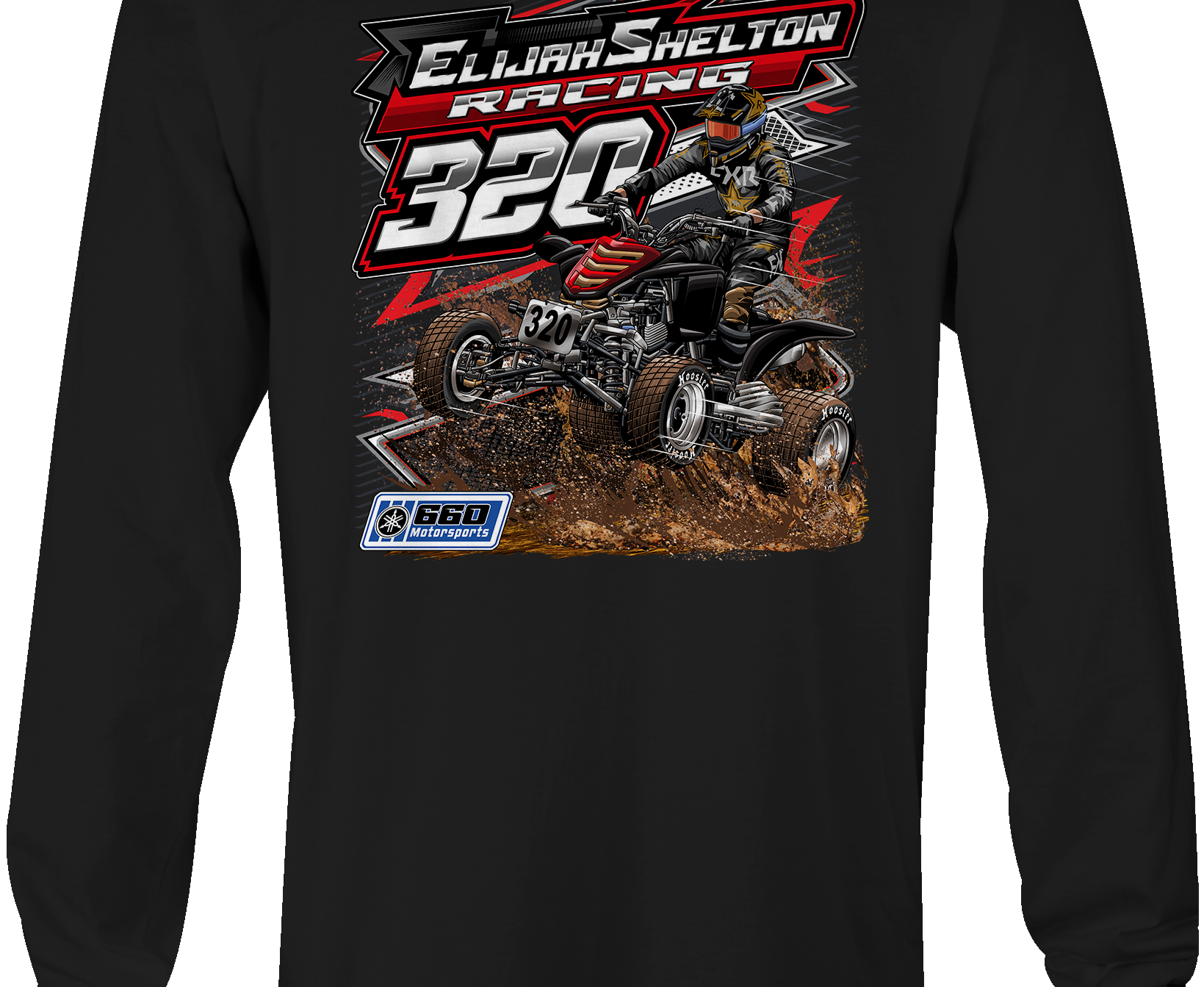 Elijah Shelton Long Sleeves Black Acid Apparel