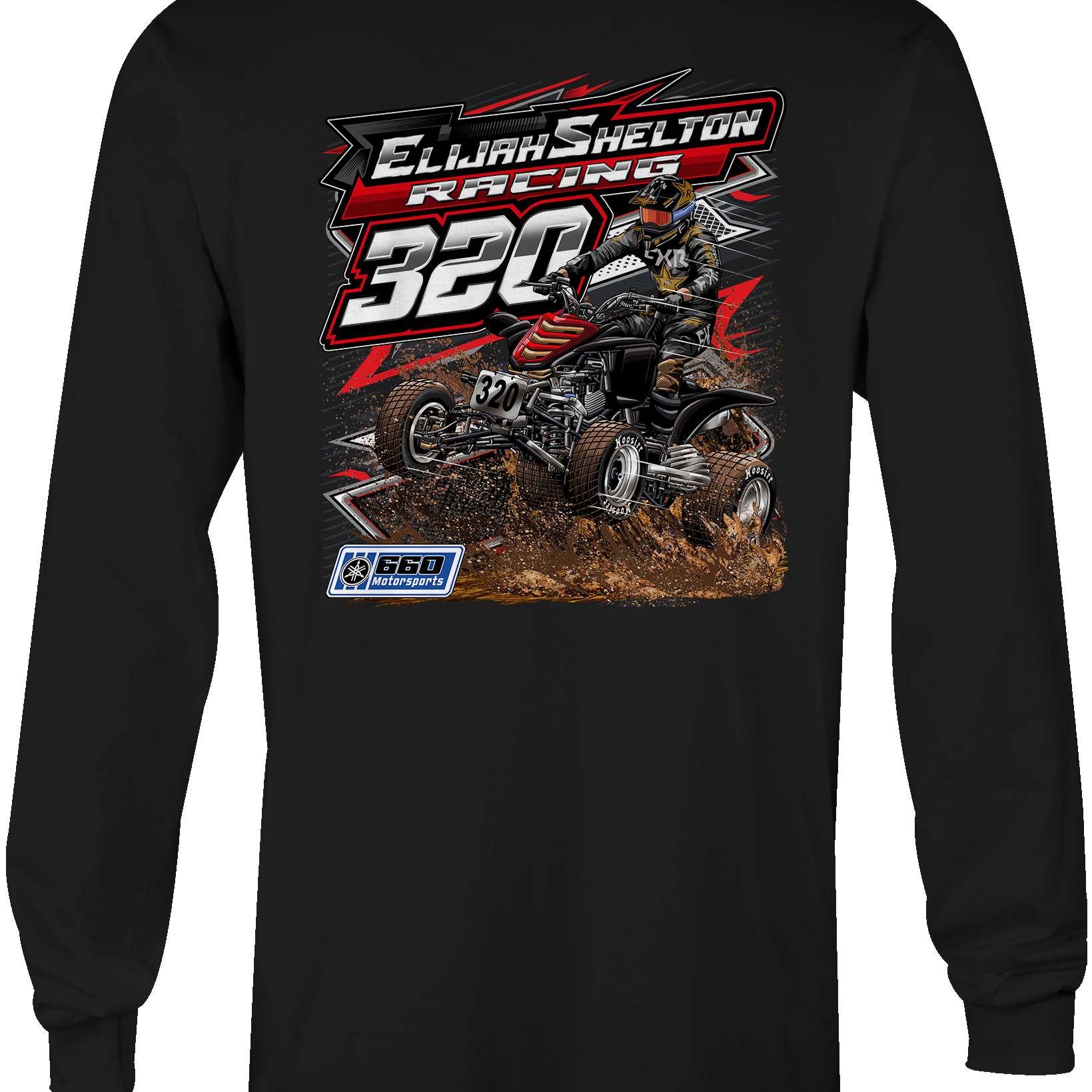 Elijah Shelton Long Sleeves Black Acid Apparel