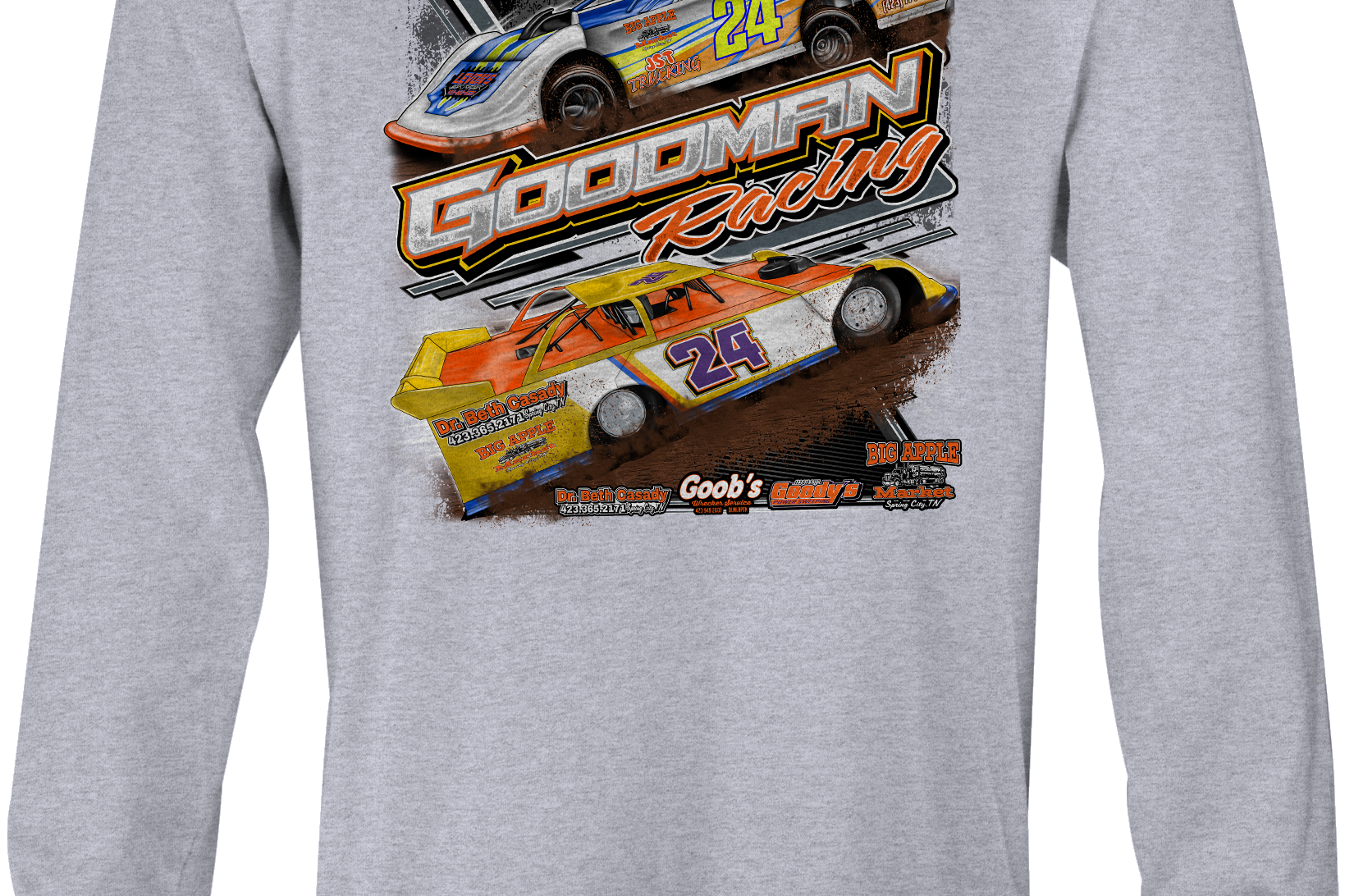 Goodman Racing Long Sleeves Black Acid Apparel