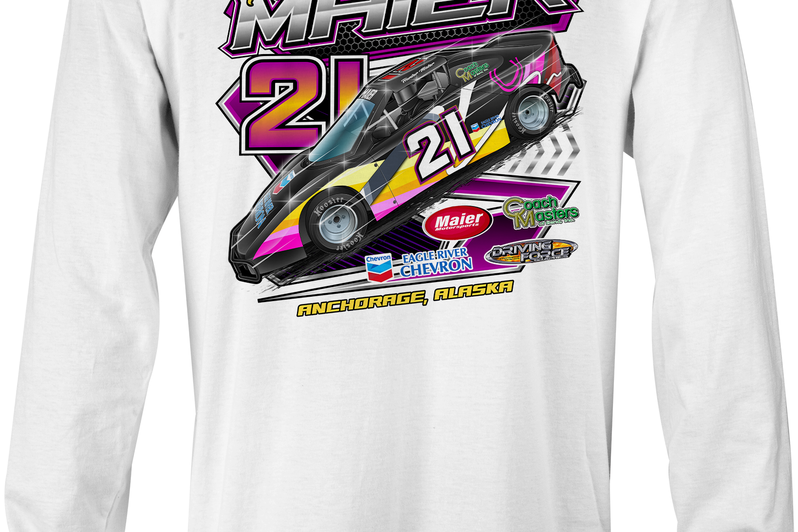 Hunter Maier Long Sleeves Black Acid Apparel