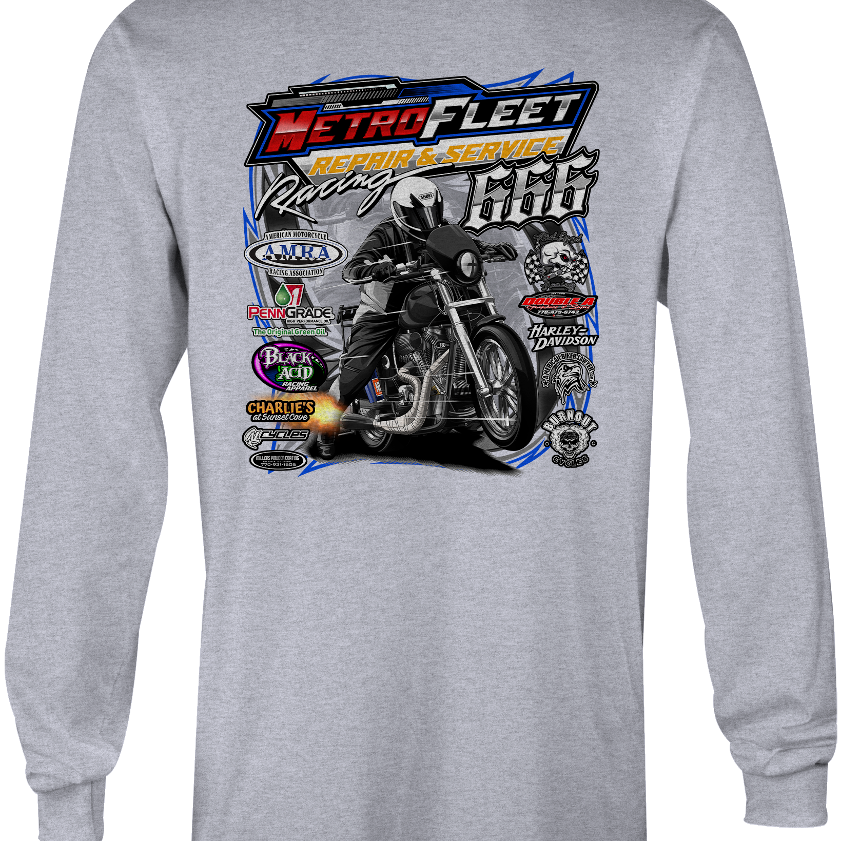 Kenny Satterlee Long Sleeves Black Acid Apparel