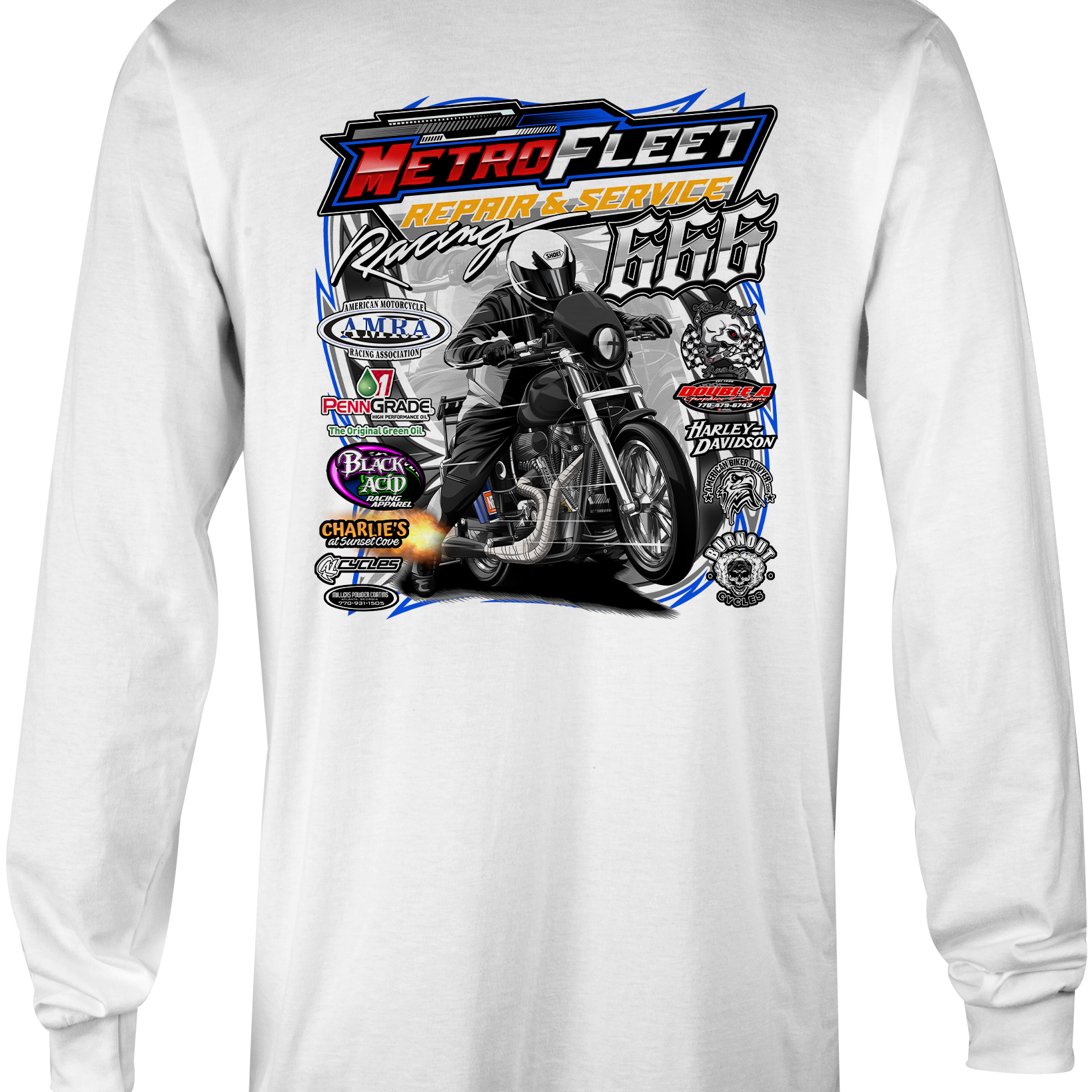 Kenny Satterlee Long Sleeves Black Acid Apparel