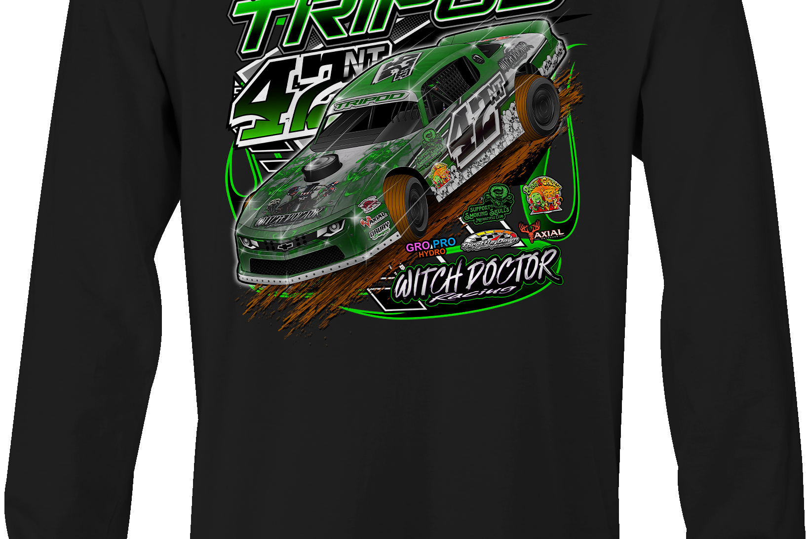 Nathan Tripod Long Sleeves Black Acid Apparel