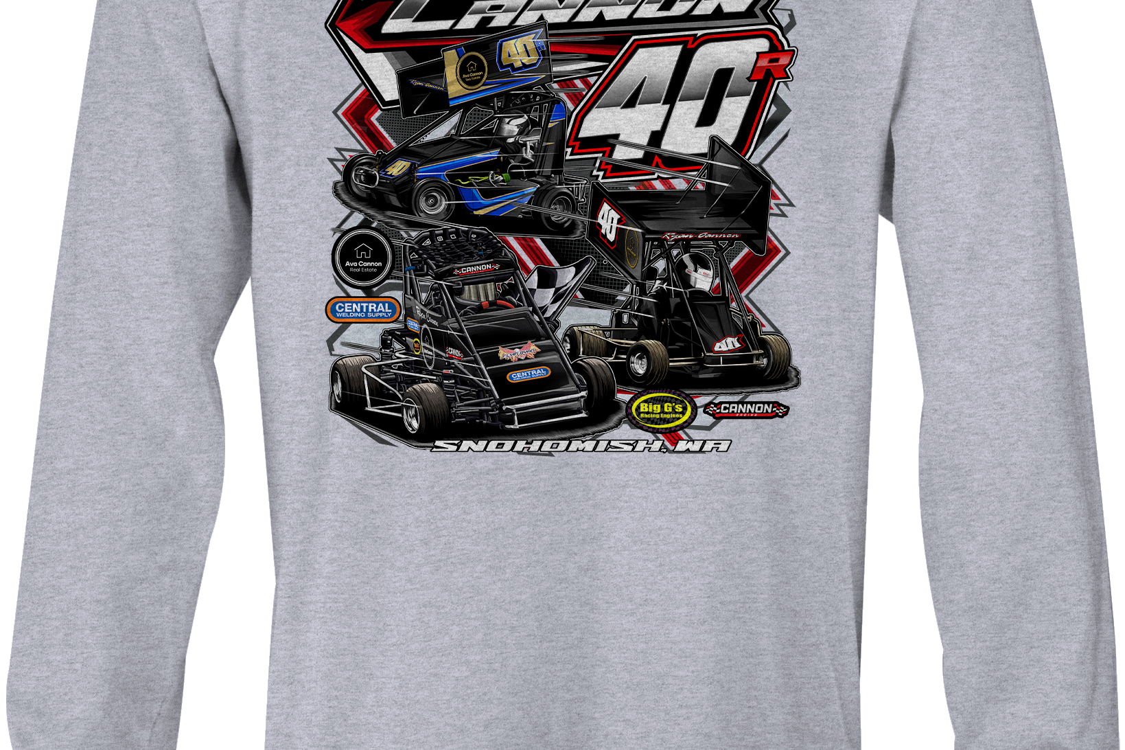 Ryan Cannon Long Sleeves Black Acid Apparel