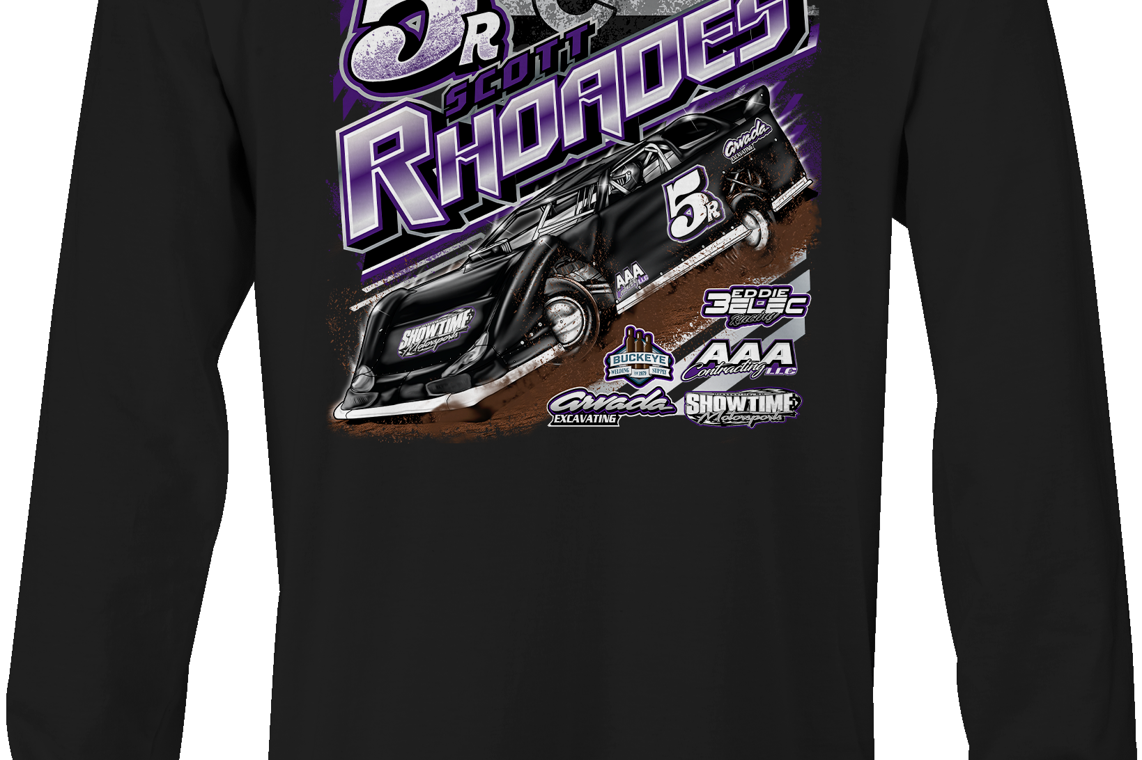 Scott Rhoades Long Sleeves Black Acid Apparel