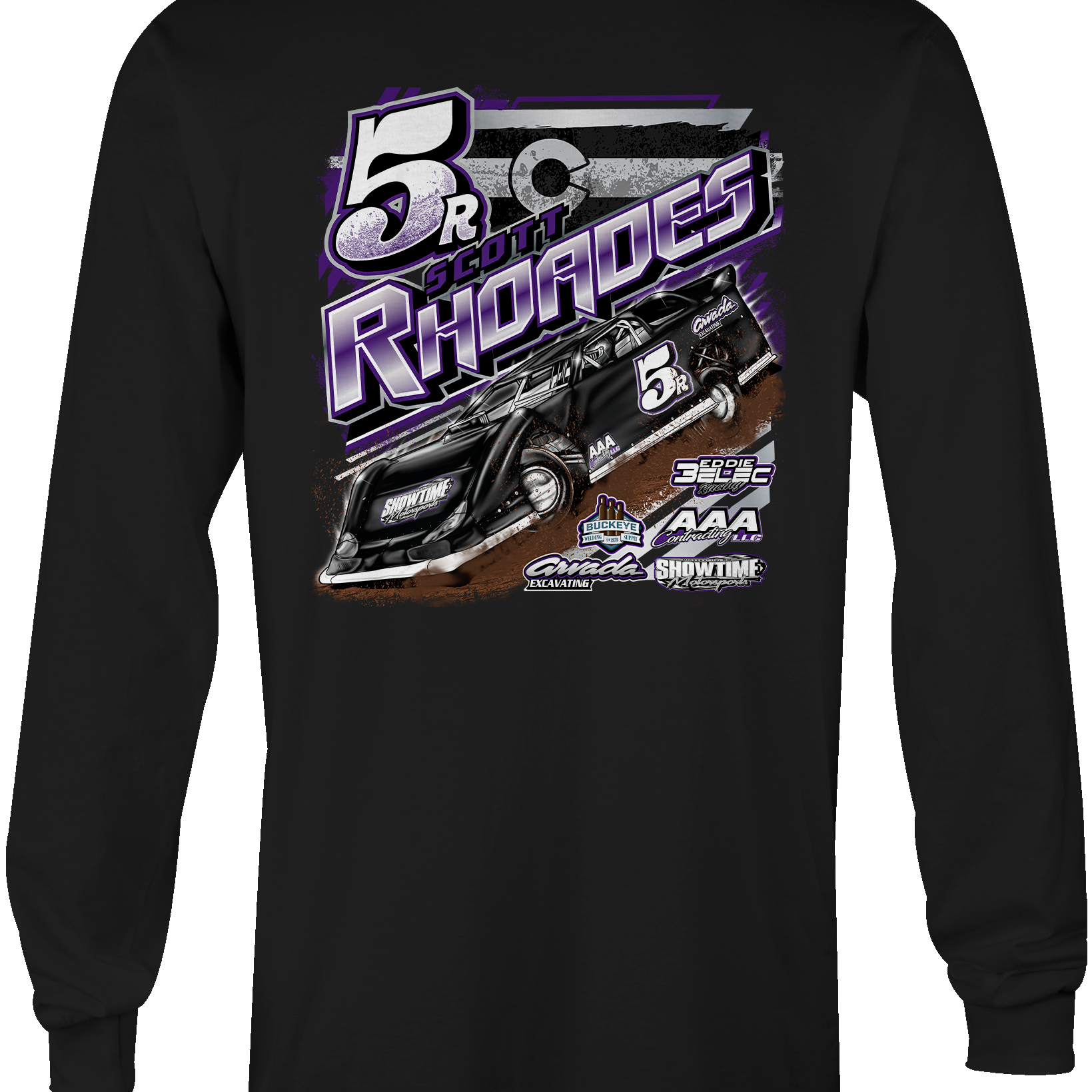 Scott Rhoades Long Sleeves Black Acid Apparel
