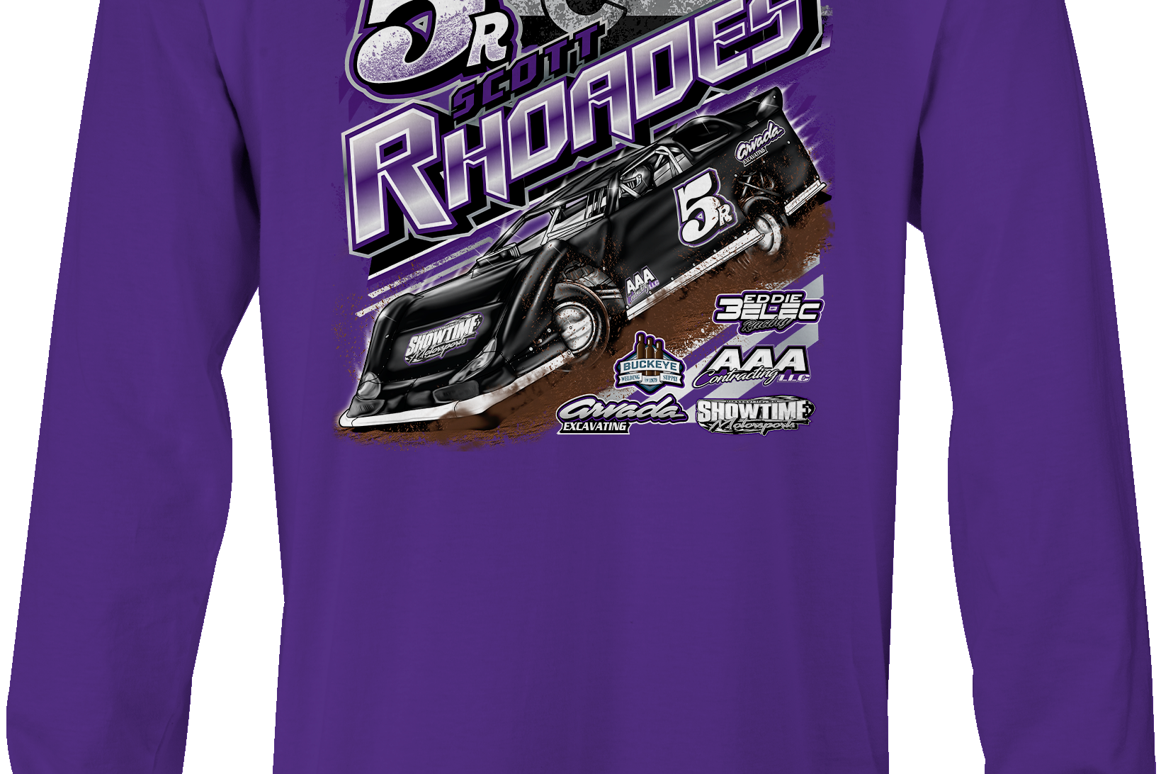 Scott Rhoades Long Sleeves Black Acid Apparel