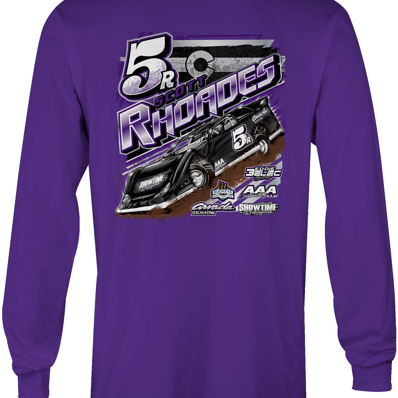 Scott Rhoades Long Sleeves Black Acid Apparel