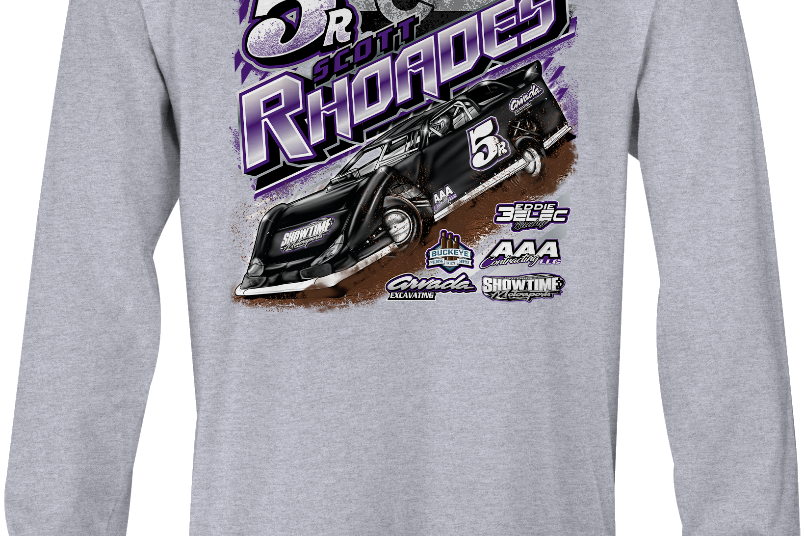 Scott Rhoades Long Sleeves Black Acid Apparel
