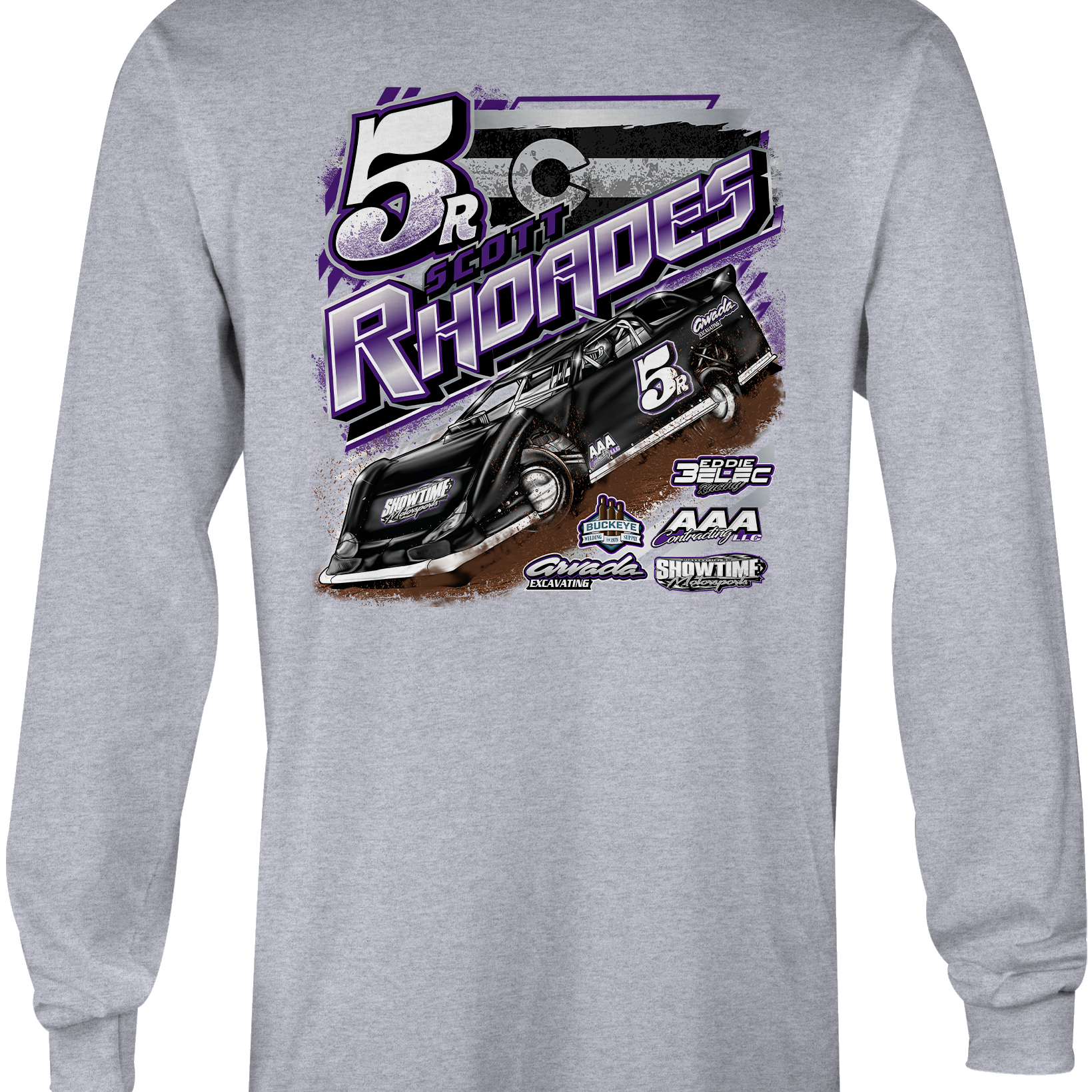 Scott Rhoades Long Sleeves Black Acid Apparel