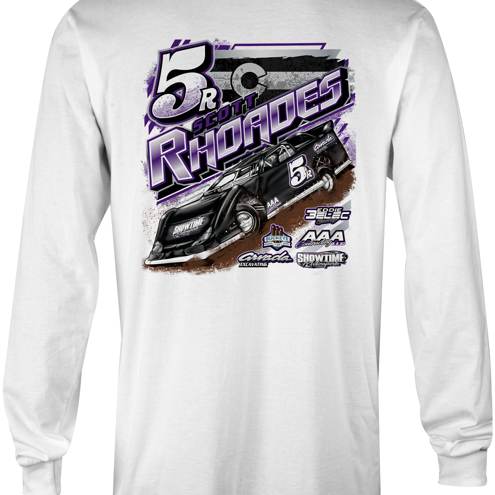 Scott Rhoades Long Sleeves Black Acid Apparel