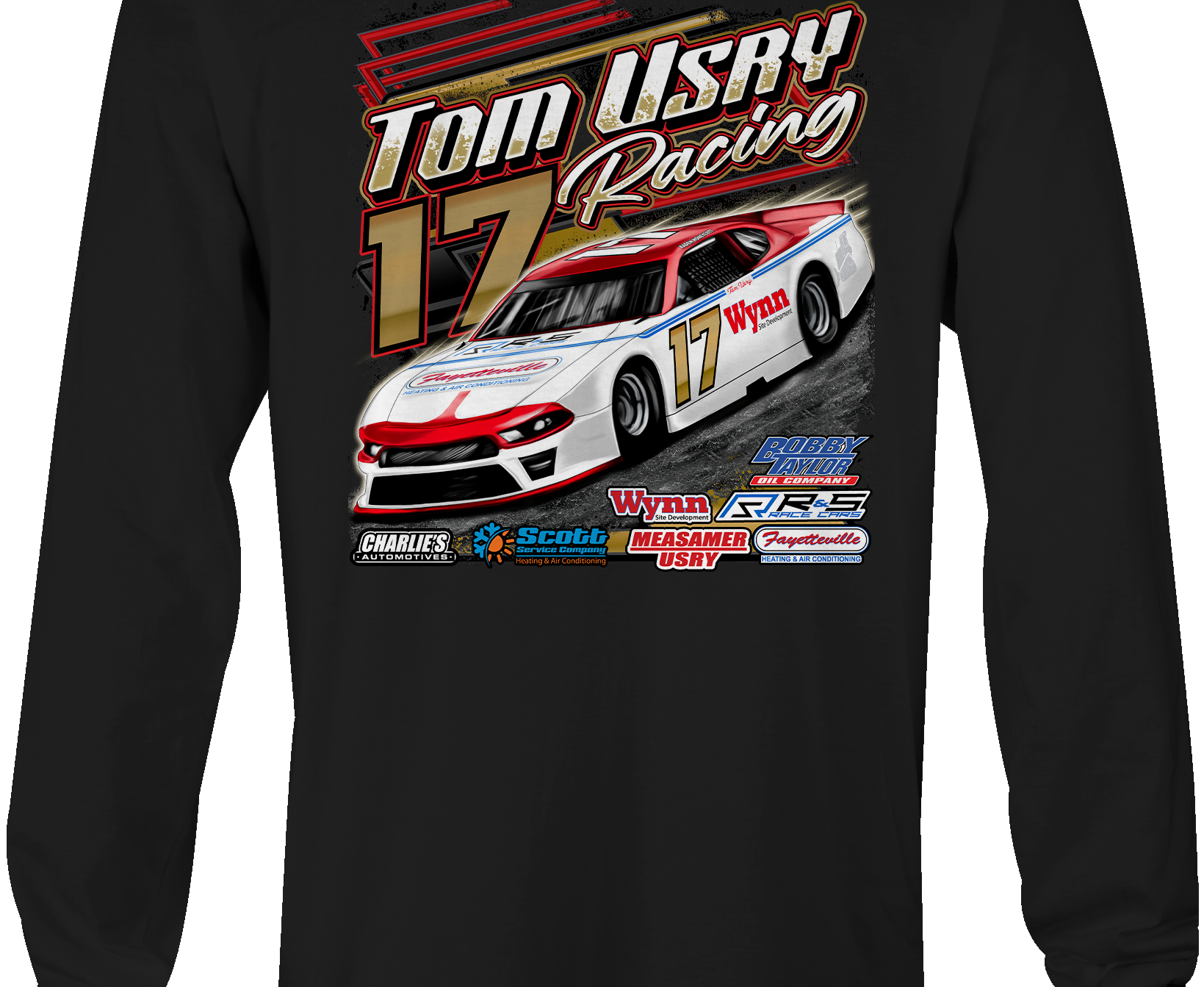 Tom Usry Racing - Kaden Honeycutt Long Sleeves Black Acid Apparel