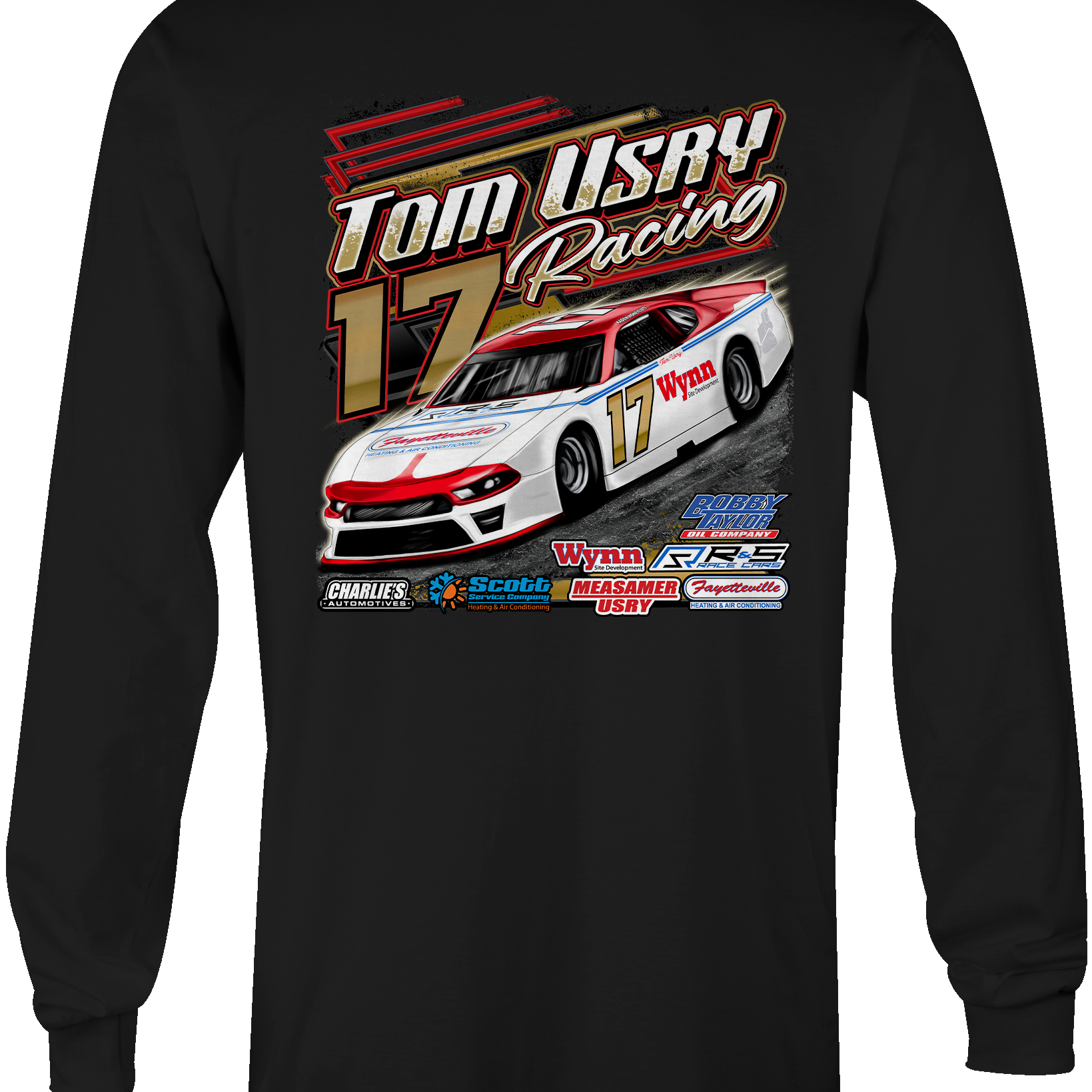 Tom Usry Racing - Kaden Honeycutt Long Sleeves Black Acid Apparel