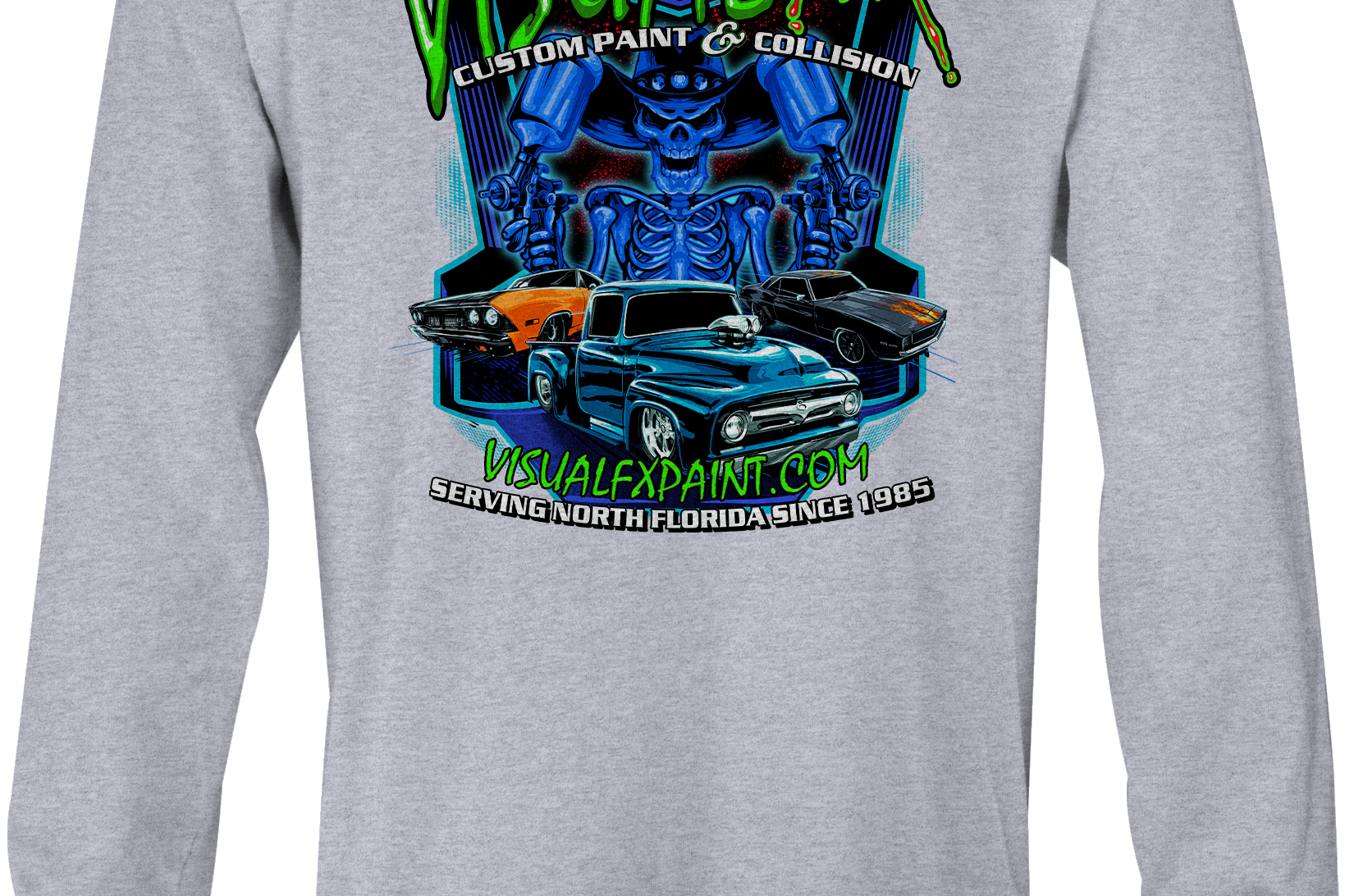 Visual FX Long Sleeves Black Acid Apparel
