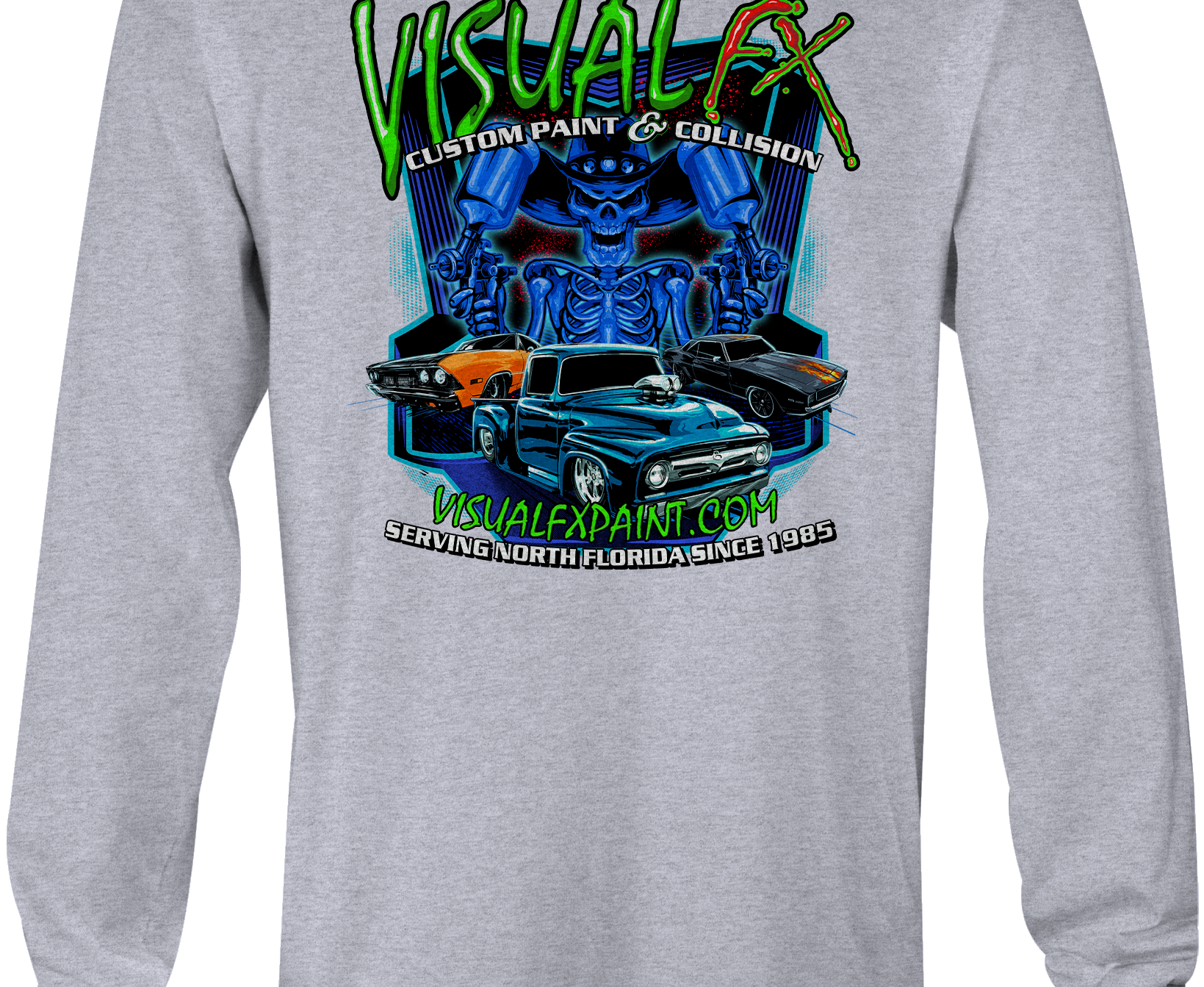 Visual FX Long Sleeves Black Acid Apparel