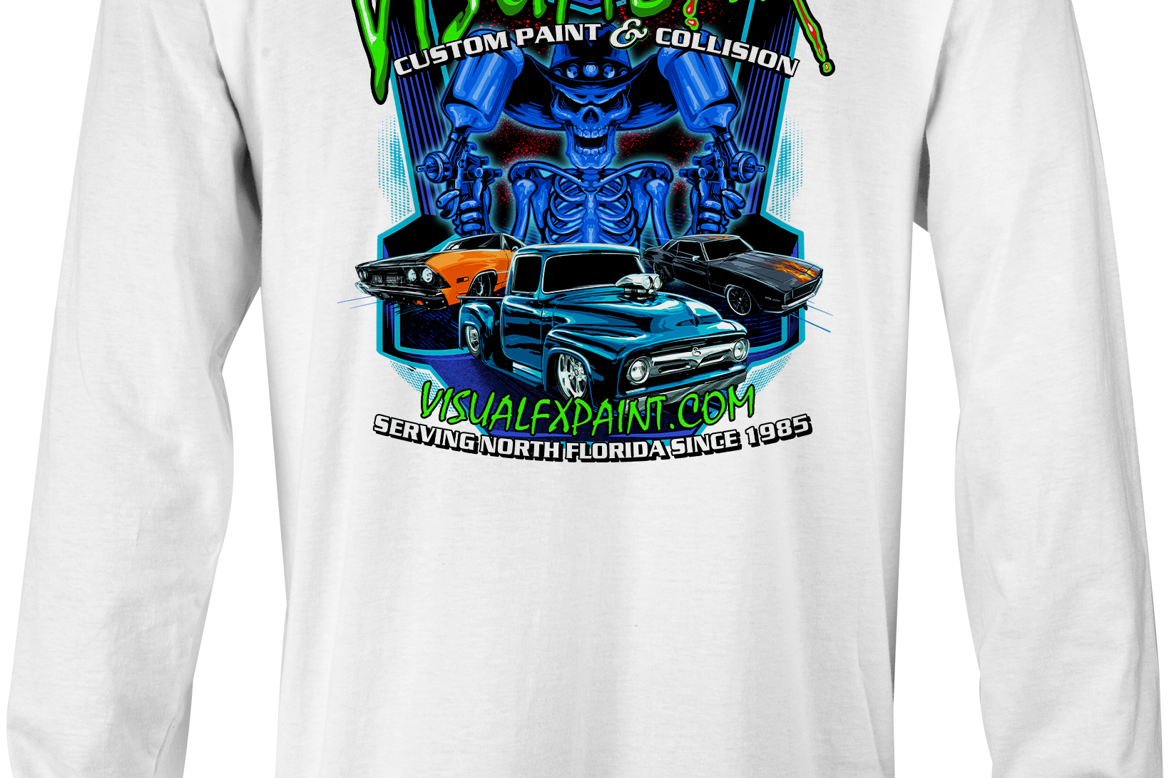 Visual FX Long Sleeves Black Acid Apparel