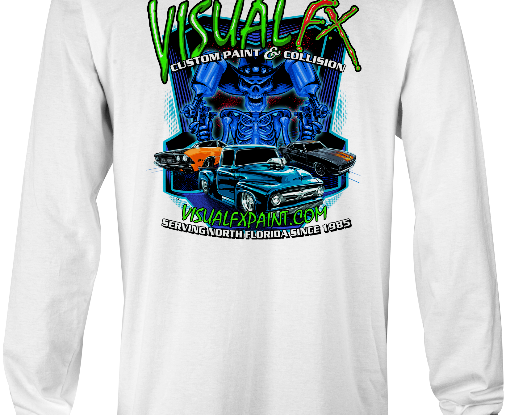 Visual FX Long Sleeves Black Acid Apparel