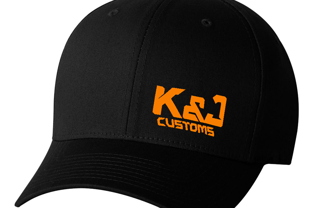 K&J Customs Hats Black Acid Apparel