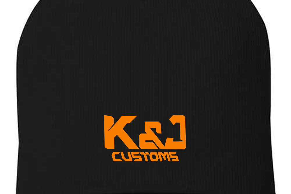 K&J Customs Beanies Black Acid Apparel